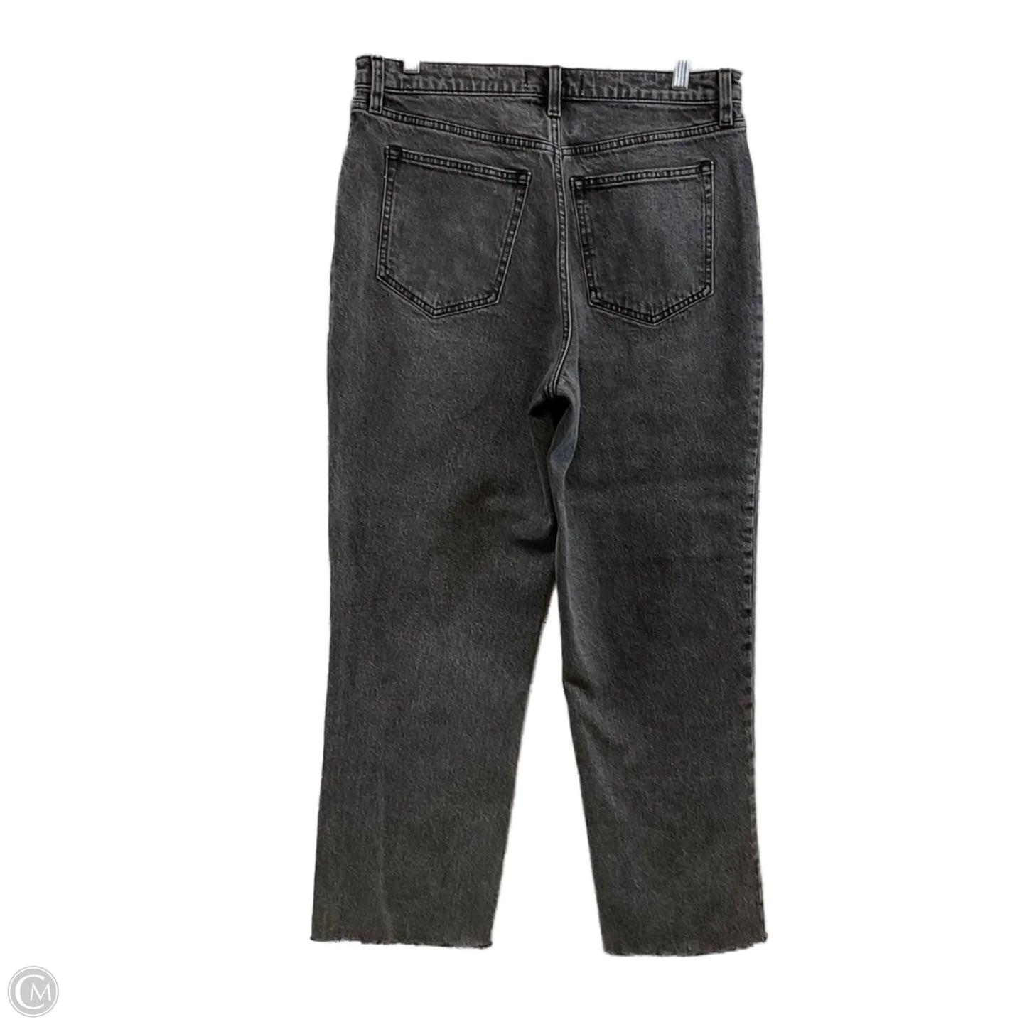 Jeans Straight By Abercrombie And Fitch In Black Denim, Size: 12