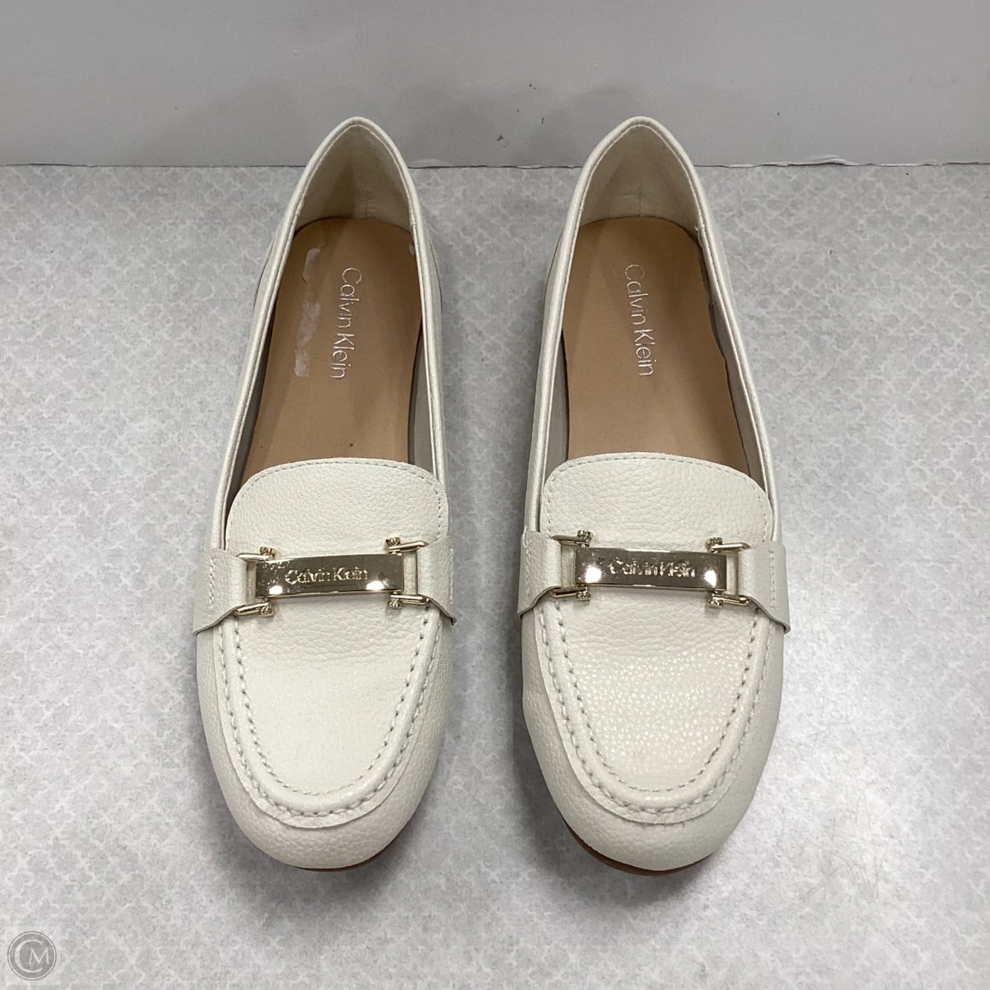Shoes Flats By Calvin Klein In Cream, Size: 7.5