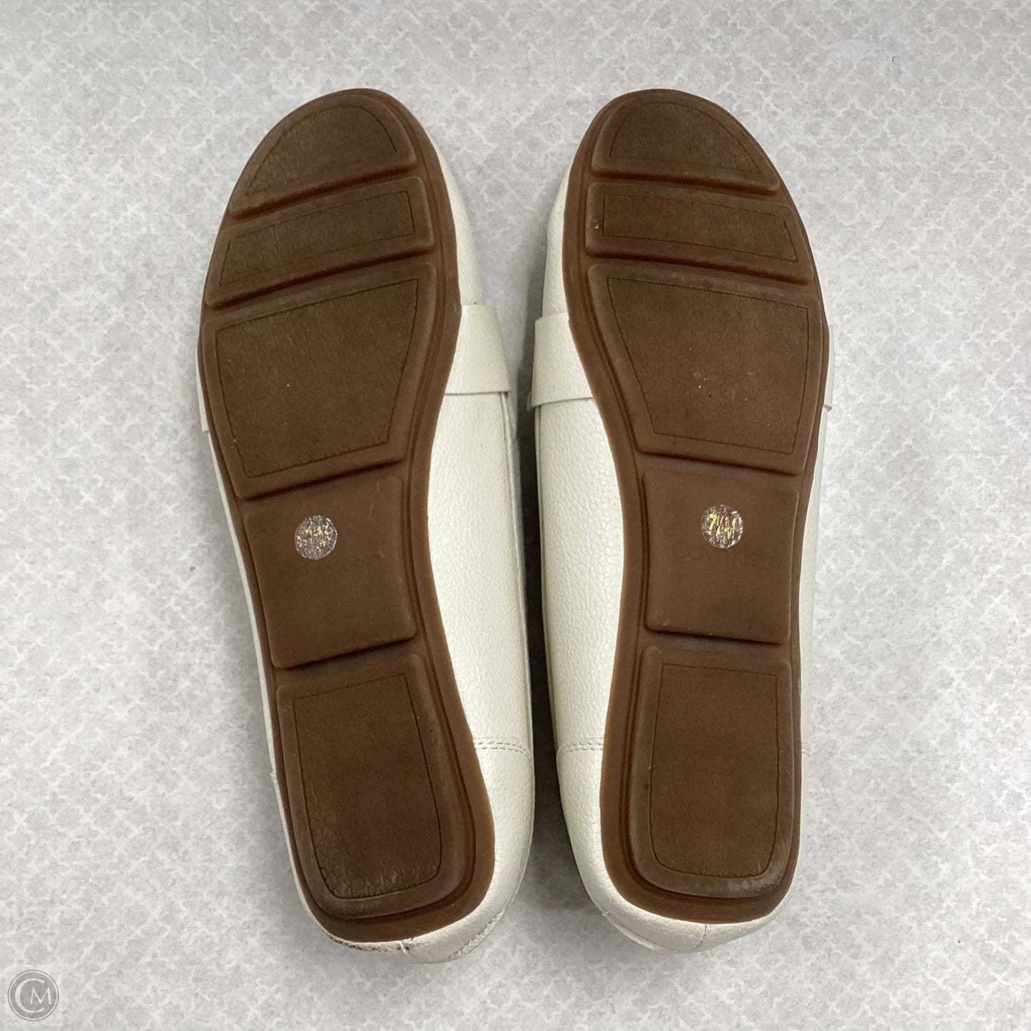 Shoes Flats By Calvin Klein In Cream, Size: 7.5