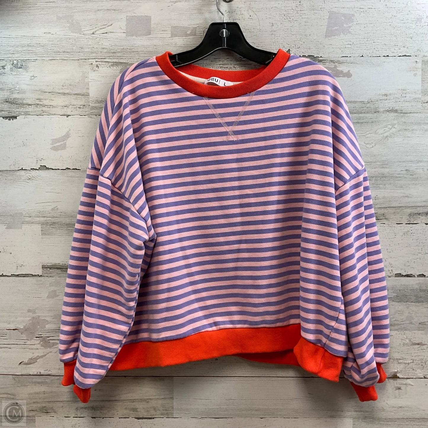 Sweatshirt Crewneck By UEU In Orange, Size: L