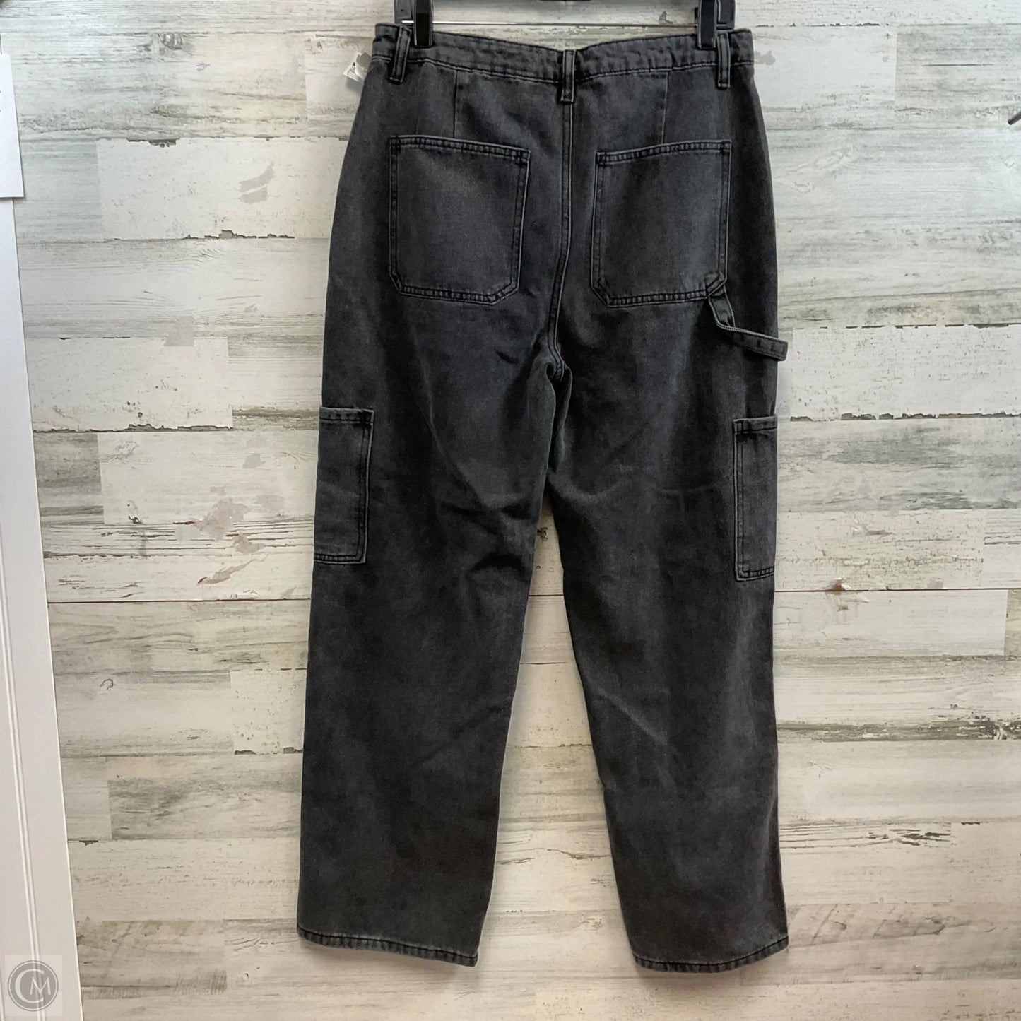 Jeans Straight By Wishlist In Black Denim, Size: L
