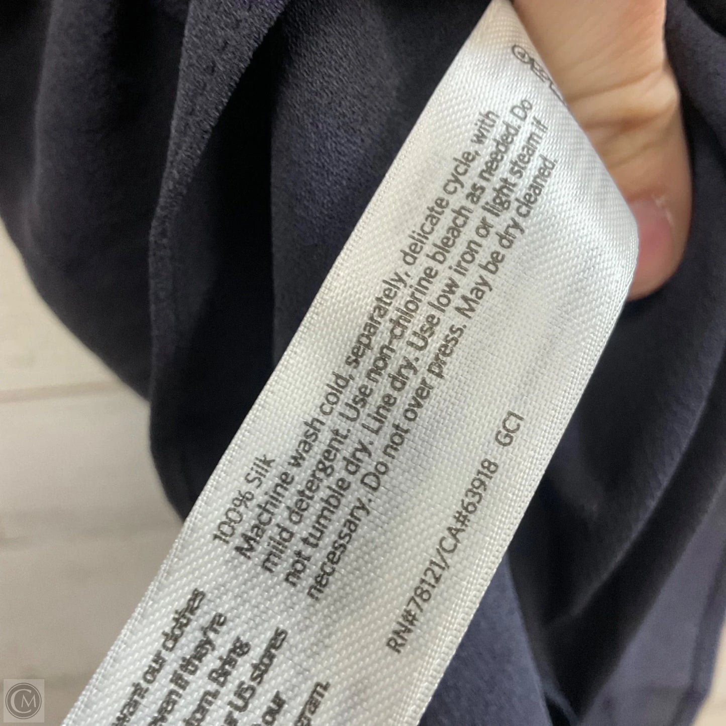 Blouse Sleeveless By Eileen Fisher In Blue, Size: Xl