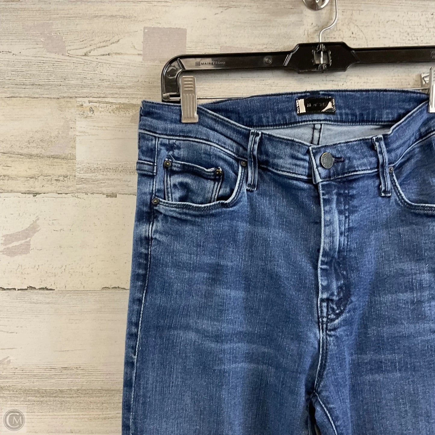 Jeans Flared By Mother In Blue Denim, Size: 8