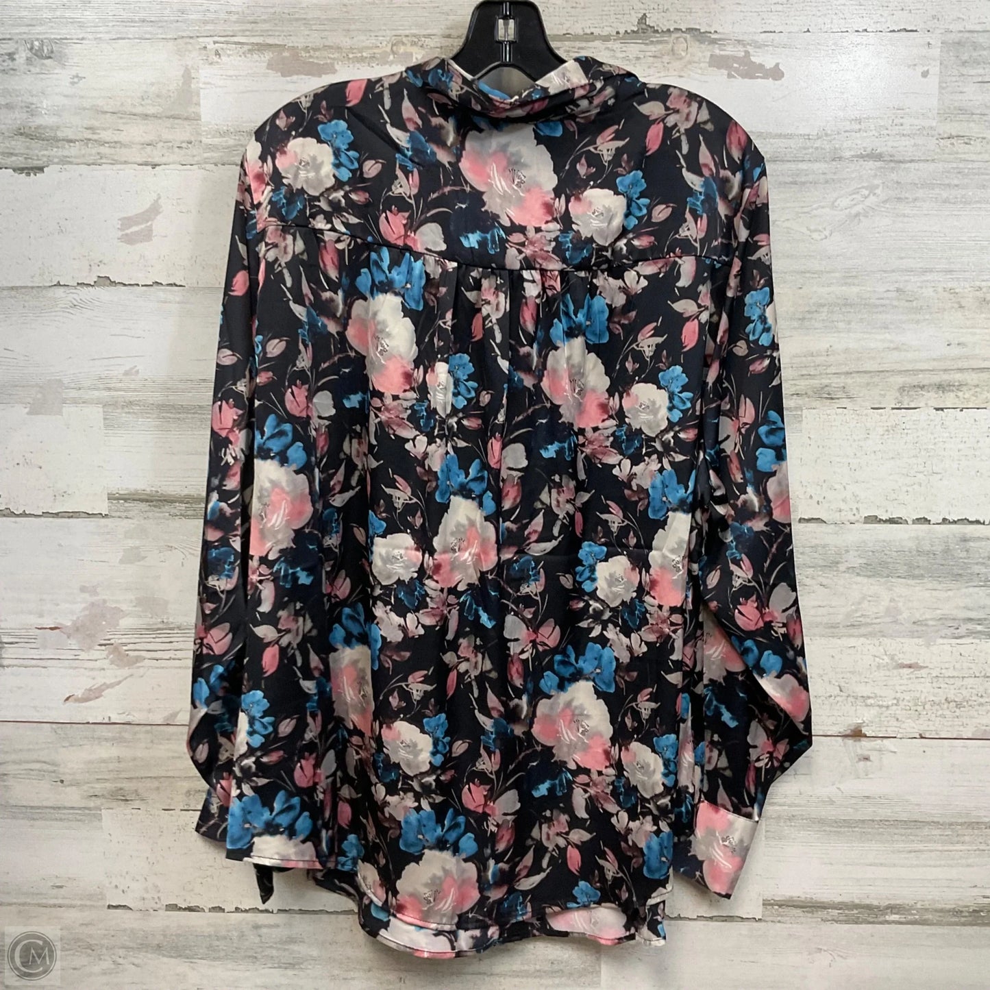 Blouse Long Sleeve By Torrid In Black, Size: 2x