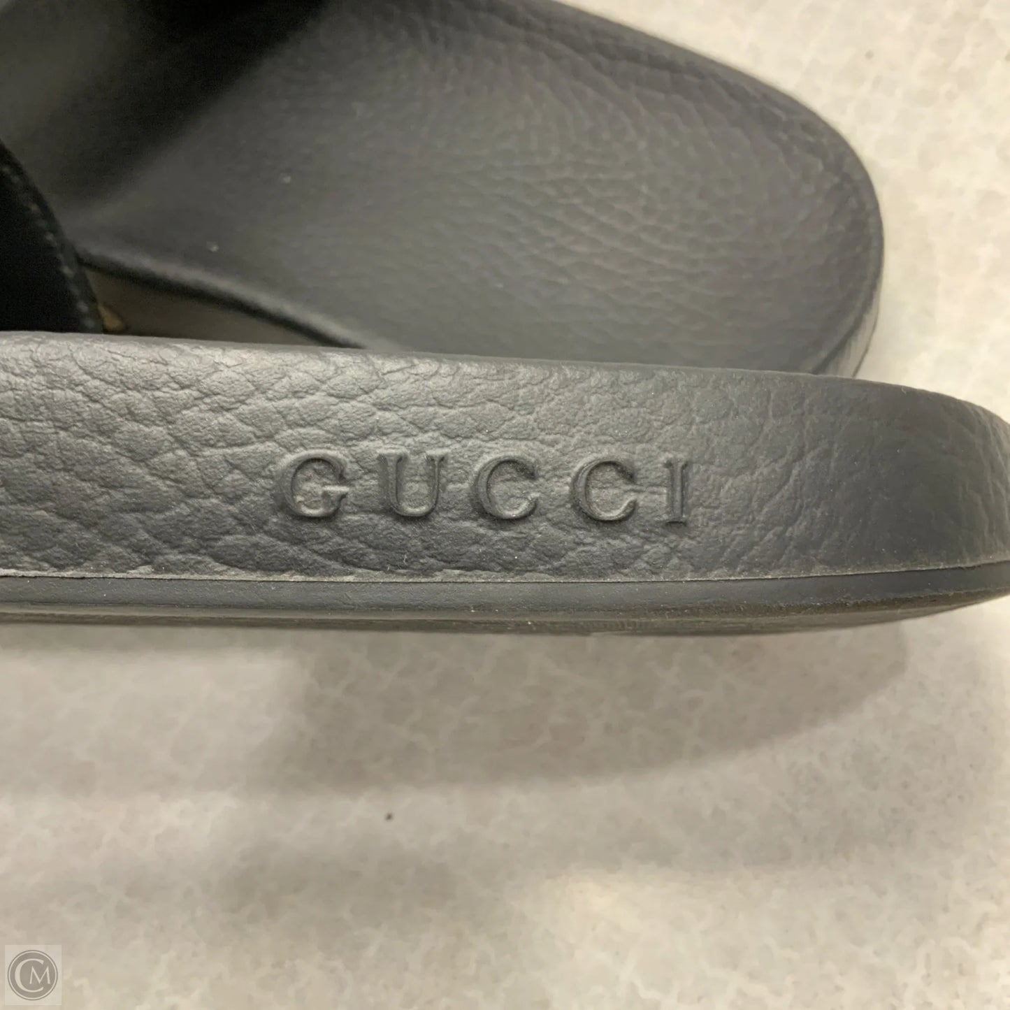 Shoes Luxury Designer By Gucci In Brown, Size: 9