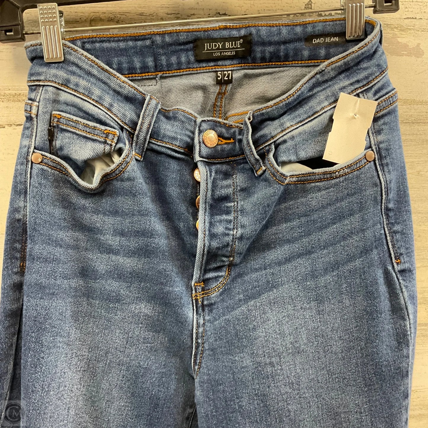 Jeans Straight By Judy Blue In Blue Denim, Size: 4