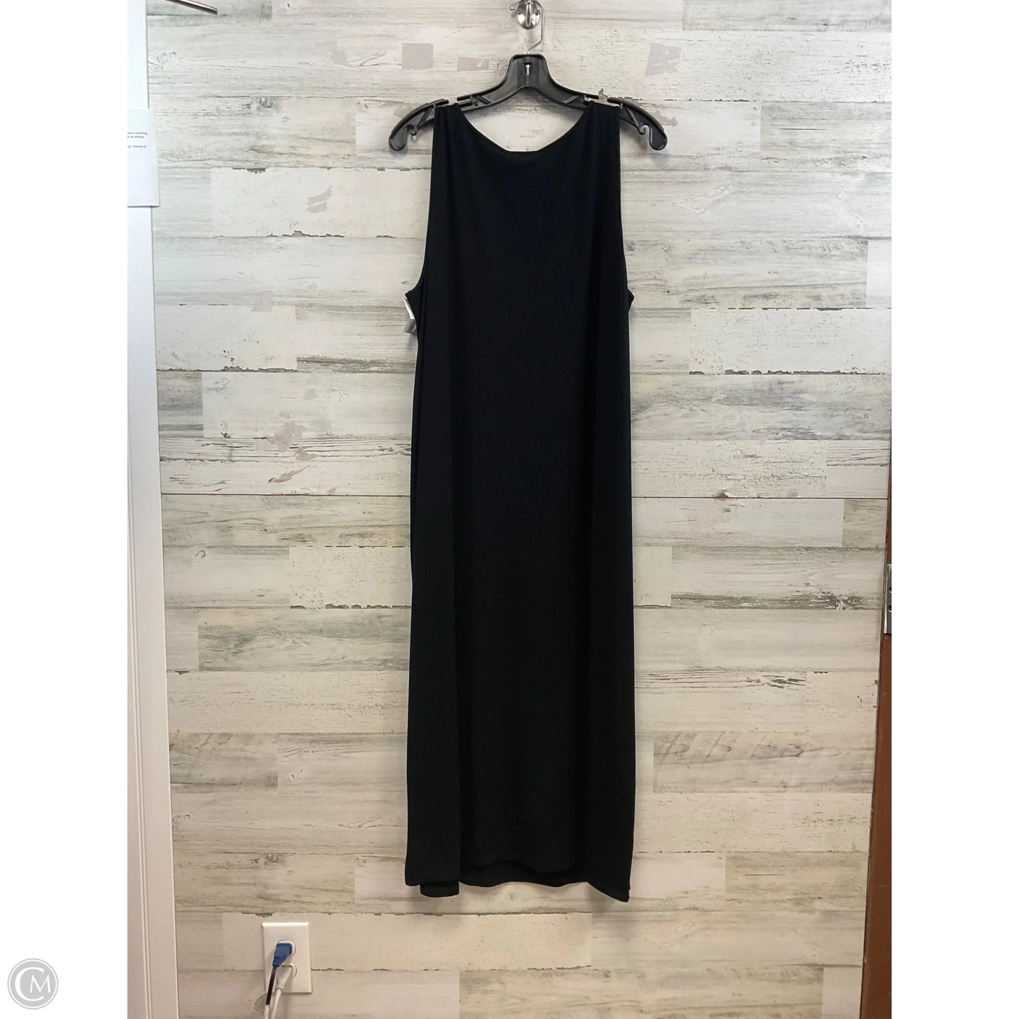 Dress Casual Midi By Eileen Fisher In Black, Size: 1x