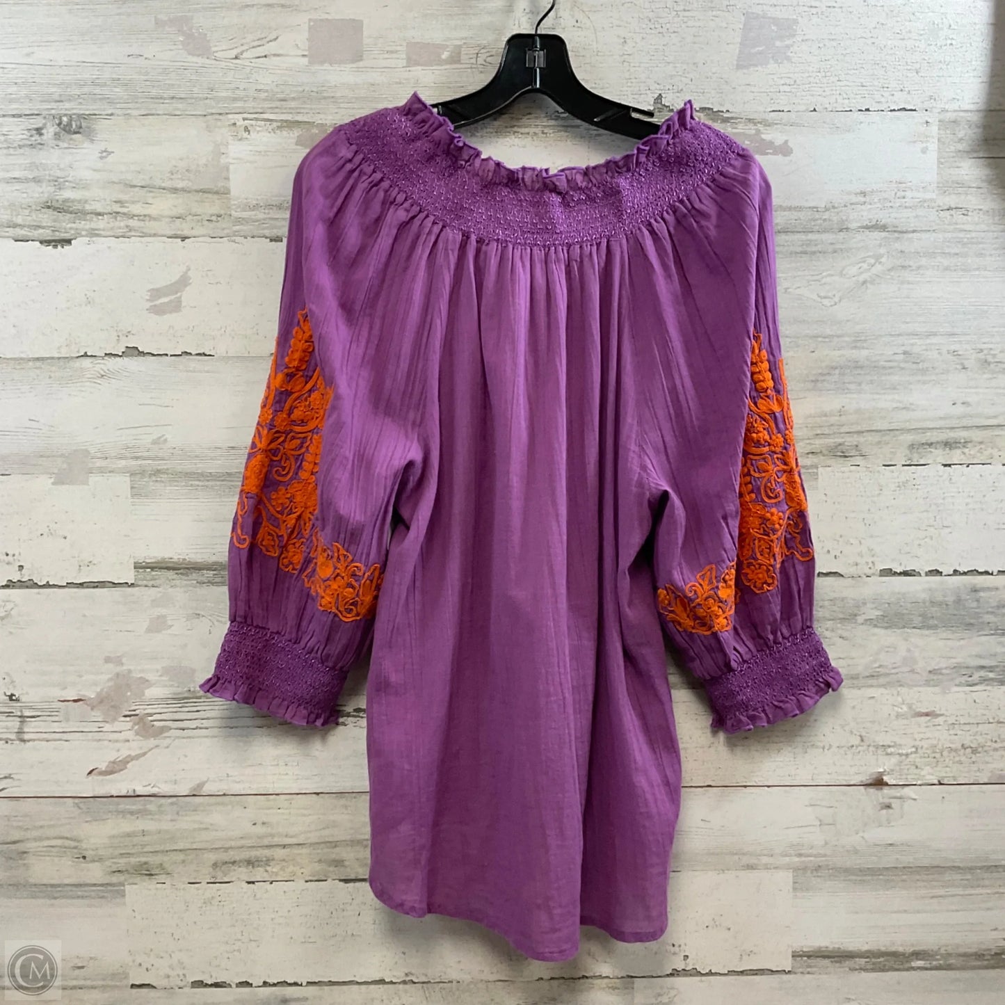 Top 3/4 Sleeve By Sundance In Purple, Size: S