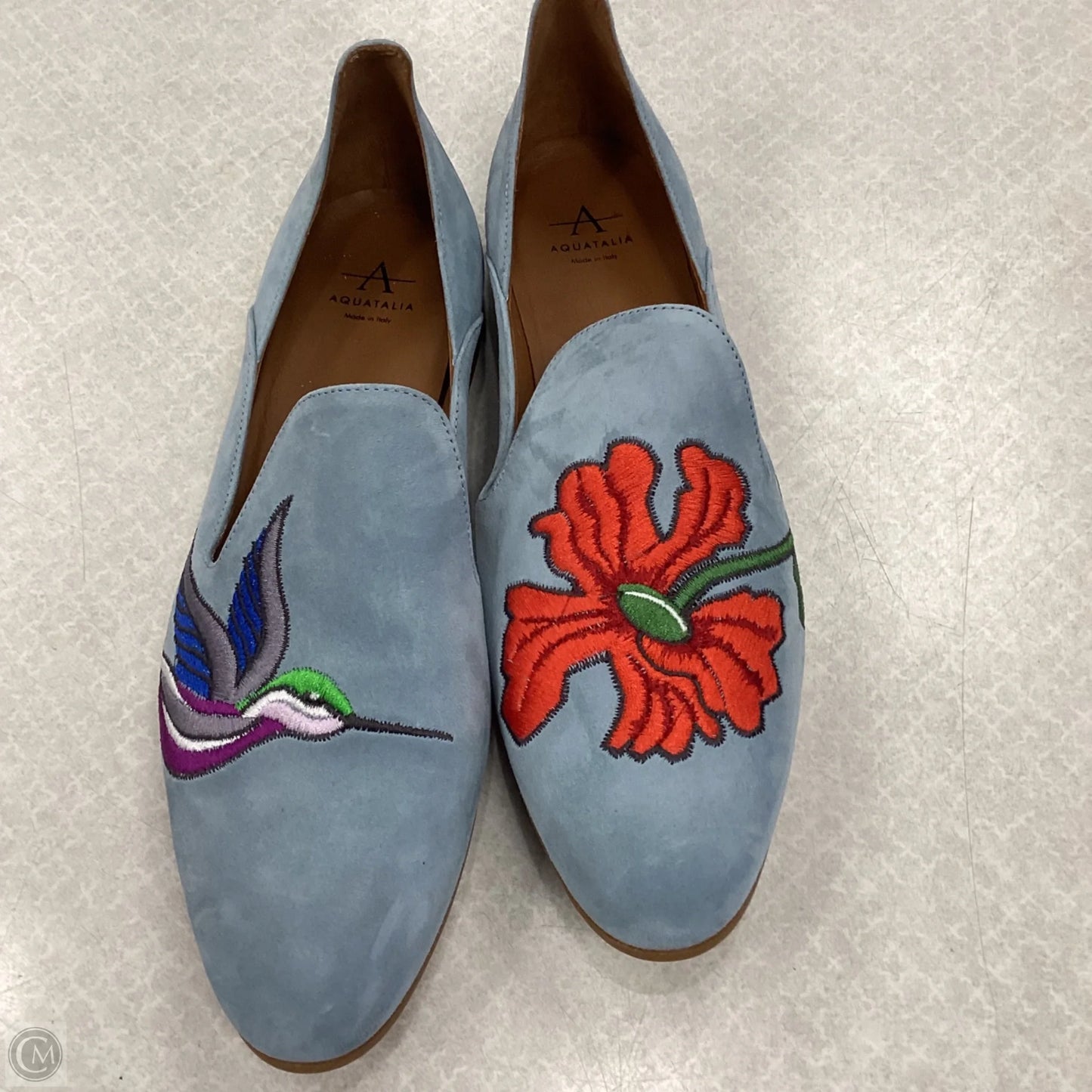 Shoes Flats By Aquatalia In Blue, Size: 8