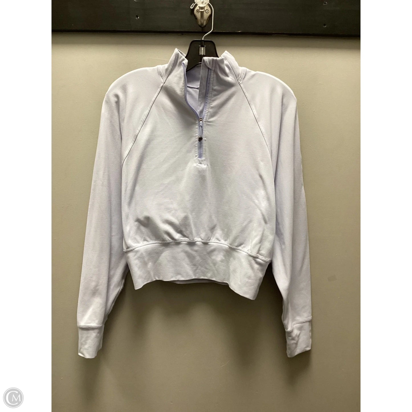 Athletic Top Long Sleeve Collar By Lululemon In Purple, Size: S