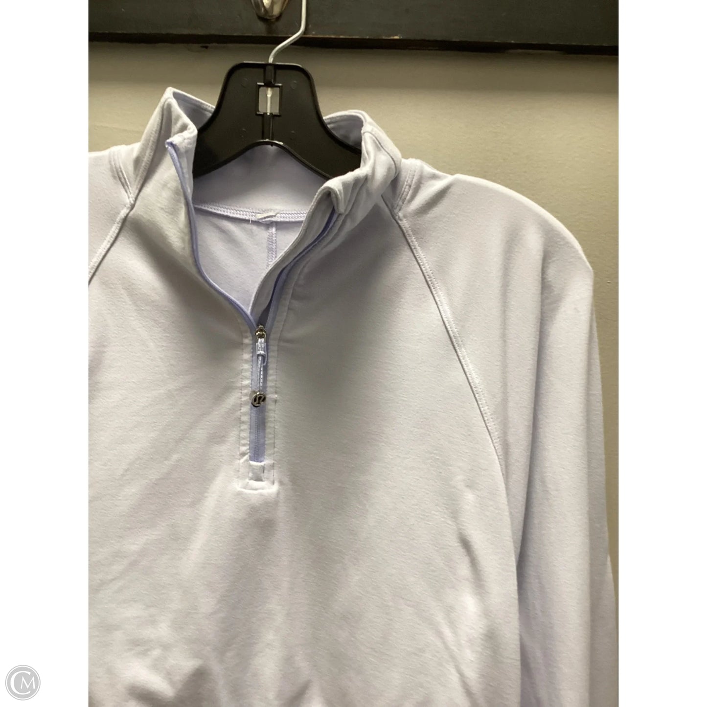 Athletic Top Long Sleeve Collar By Lululemon In Purple, Size: S