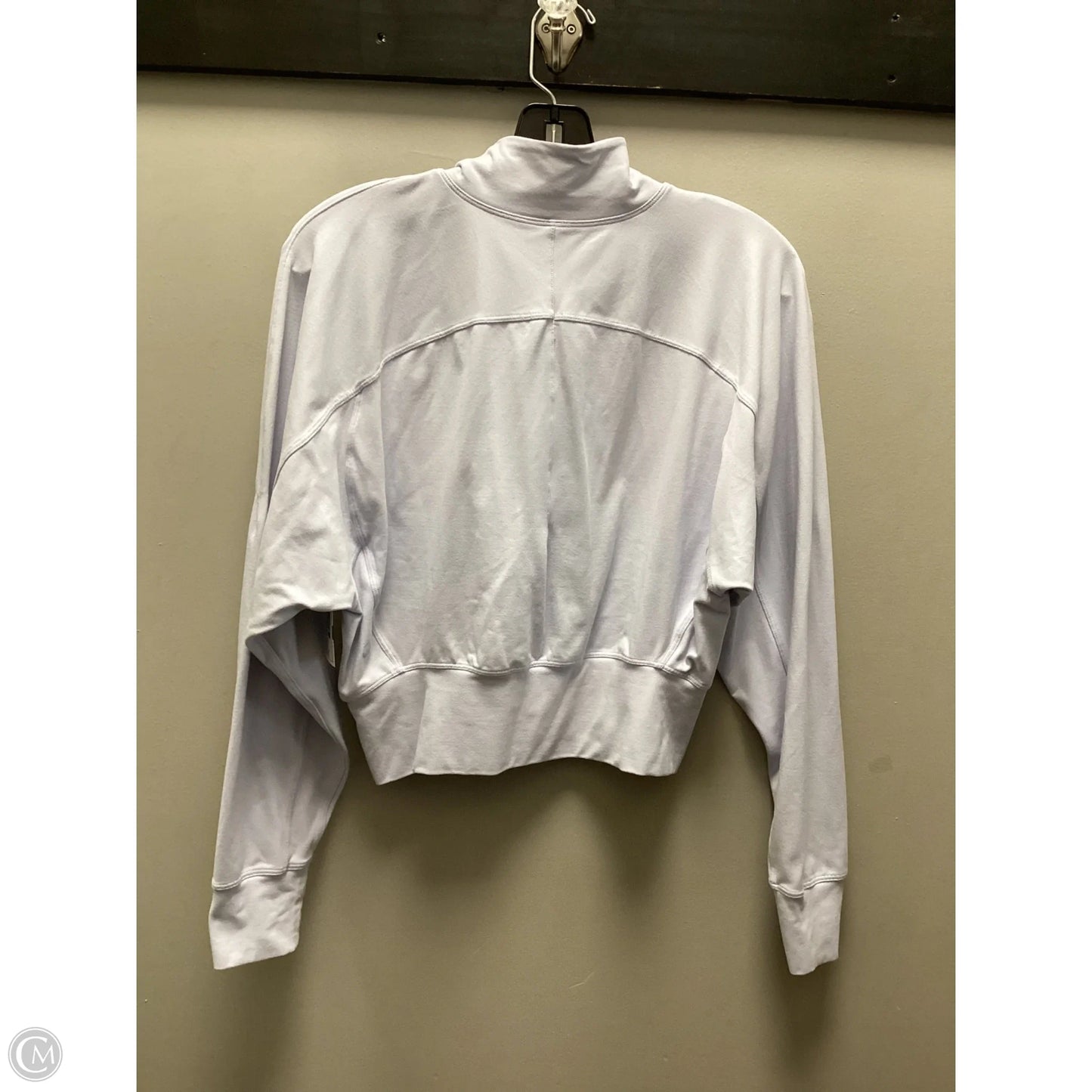 Athletic Top Long Sleeve Collar By Lululemon In Purple, Size: S