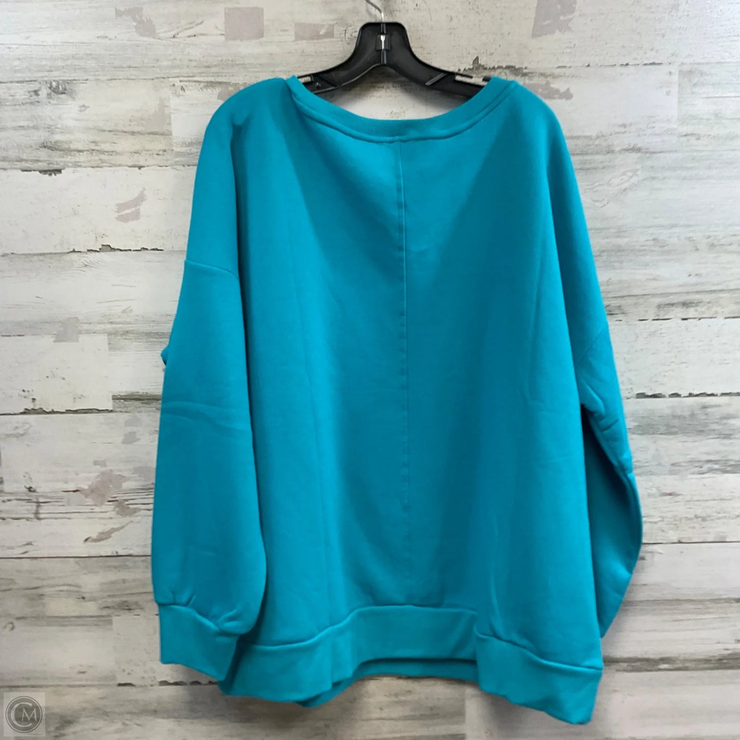 Sweatshirt Crewneck By Zenana In Blue, Size: 3x