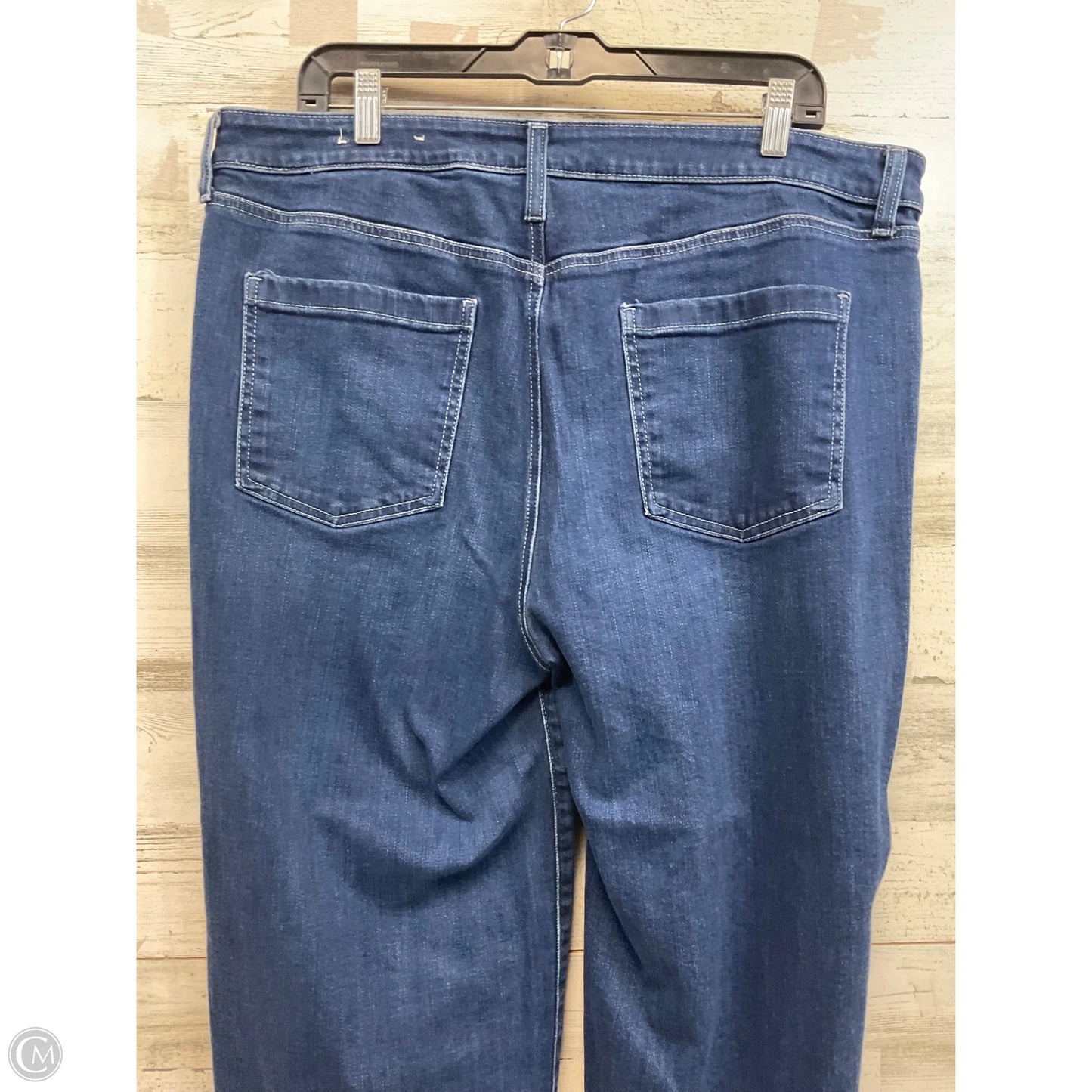 Jeans Cropped By Chicos In Blue Denim, Size: 16