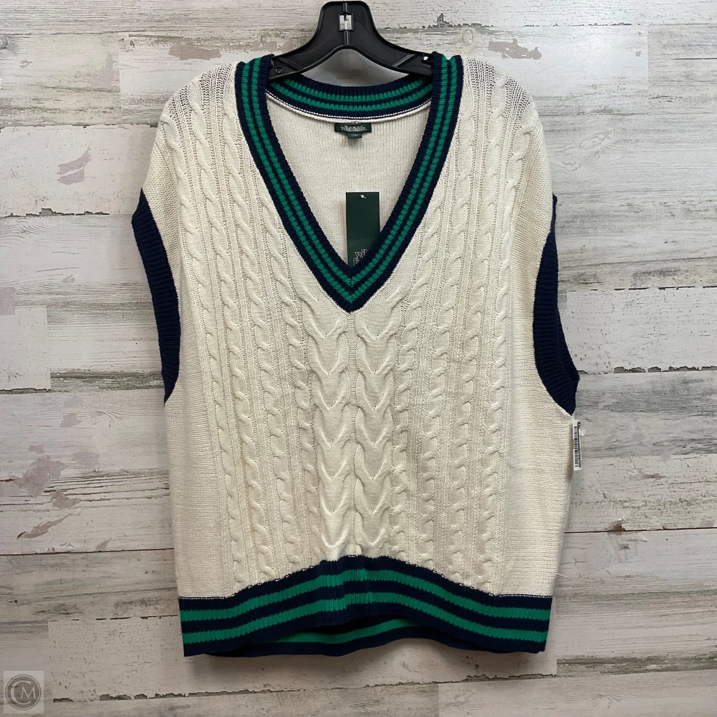 Vest Sweater By Wild Fable In Cream, Size: L