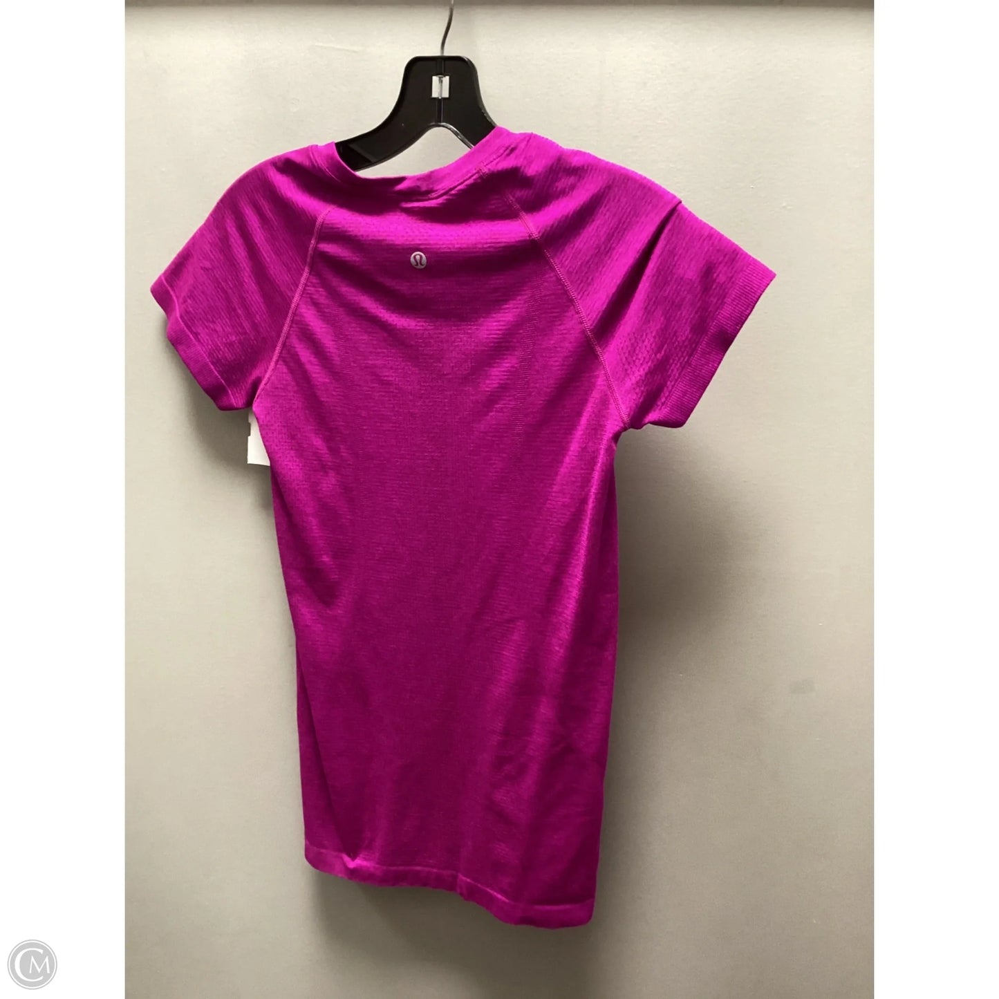 Athletic Top Short Sleeve By Lululemon In Pink, Size: S