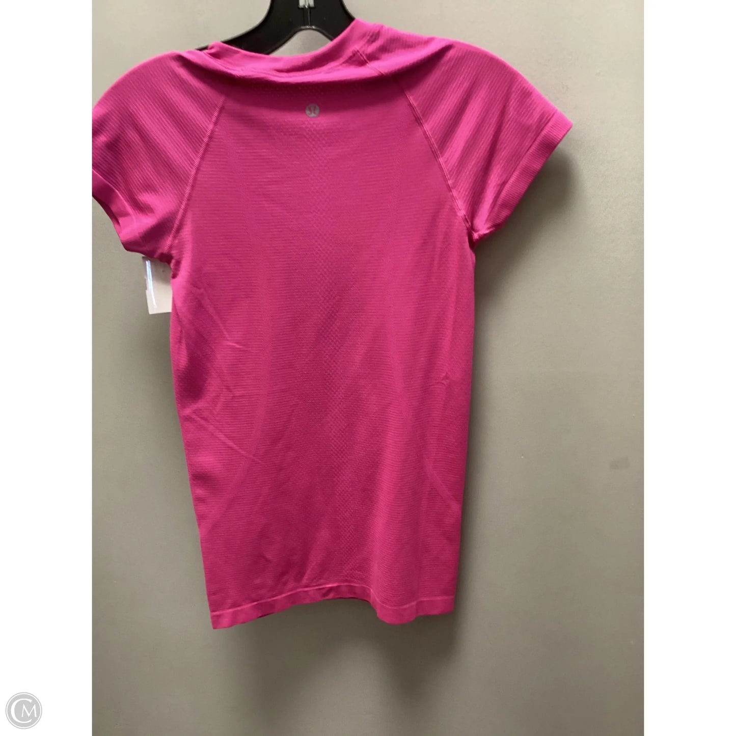 Athletic Top Short Sleeve By Lululemon In Pink, Size: S