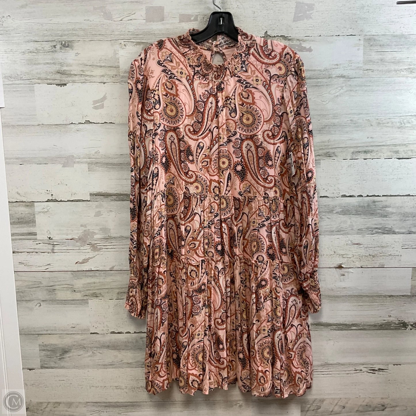 Dress Casual Short By Anthropologie In Peach, Size: L