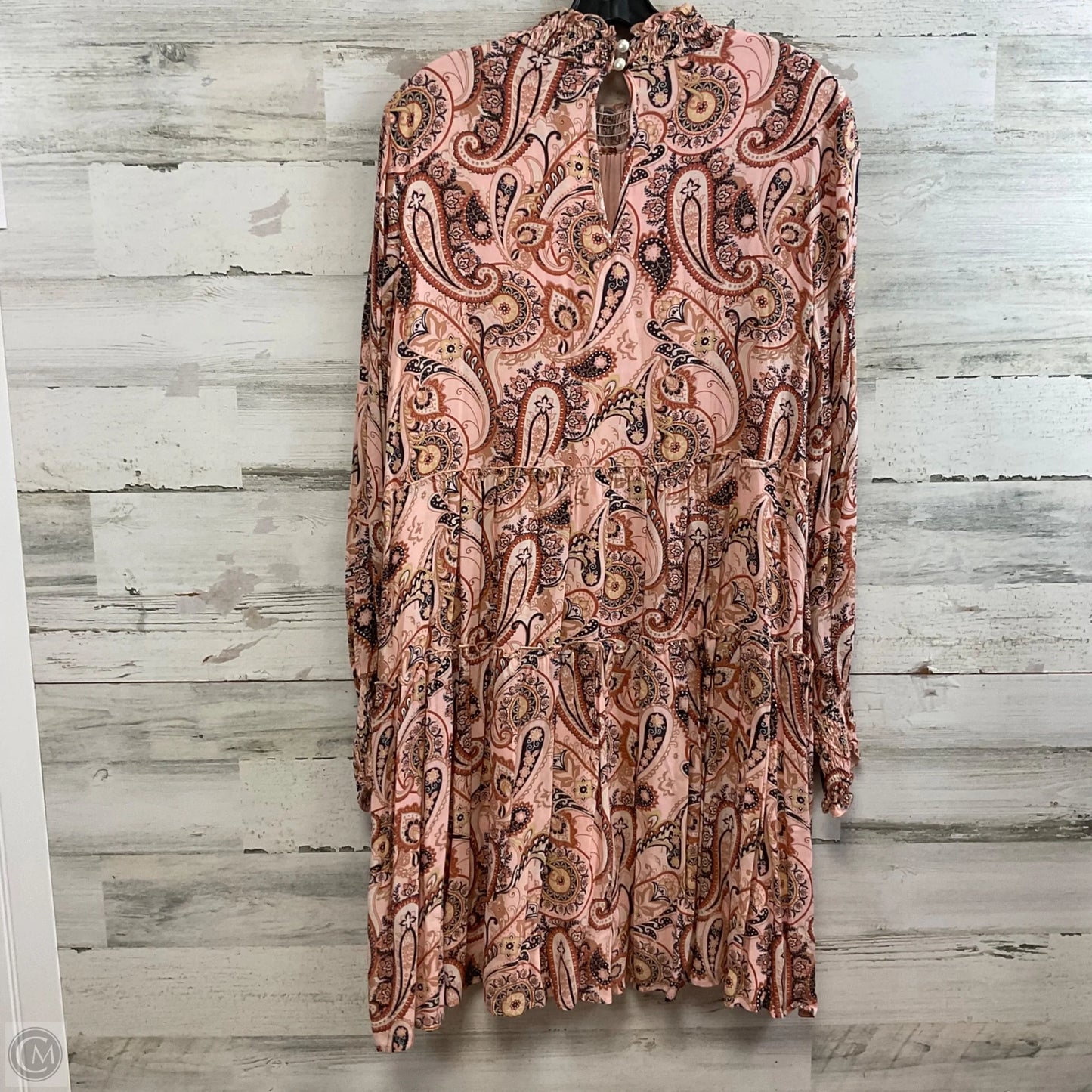 Dress Casual Short By Anthropologie In Peach, Size: L
