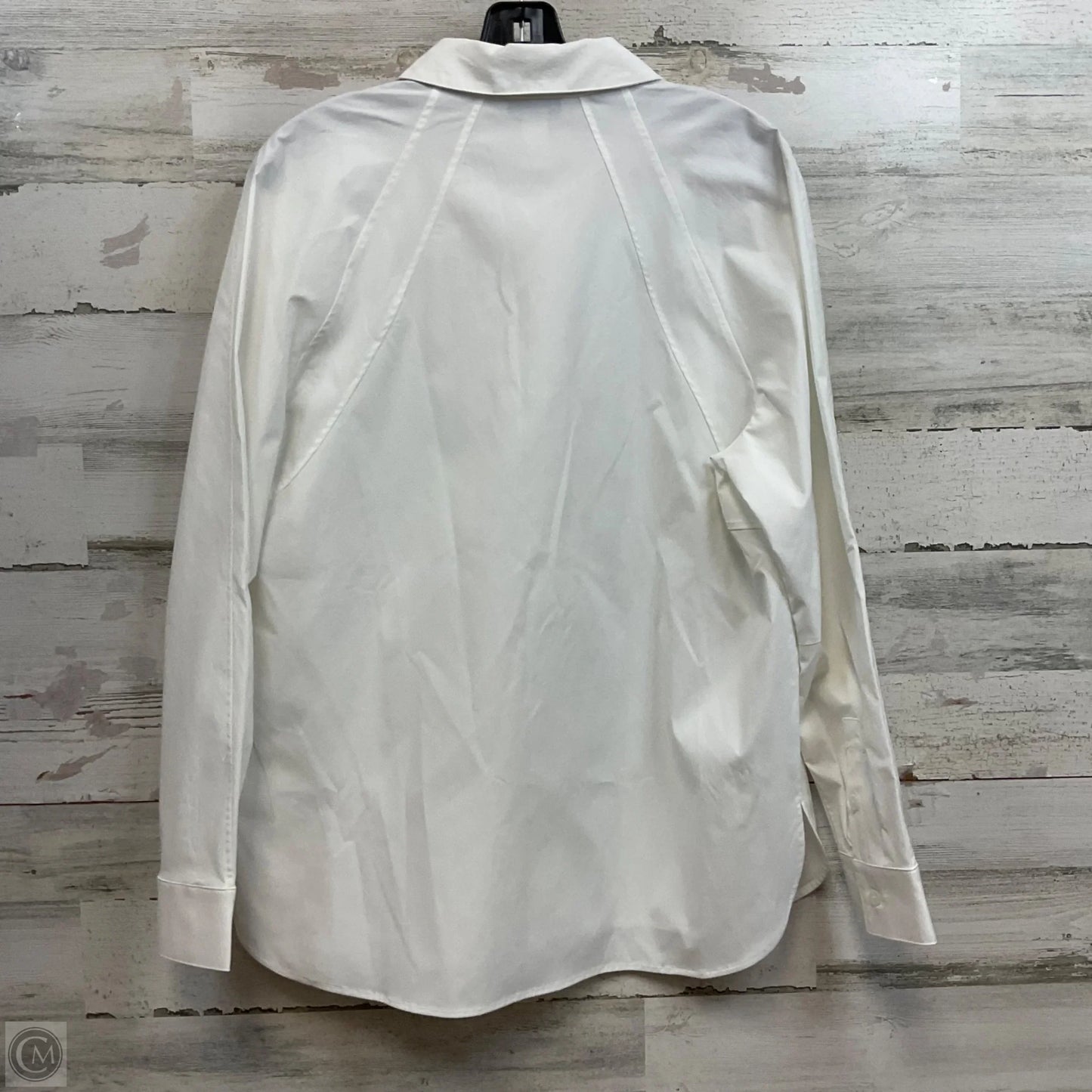 Blouse Long Sleeve By Athleta In White, Size: M
