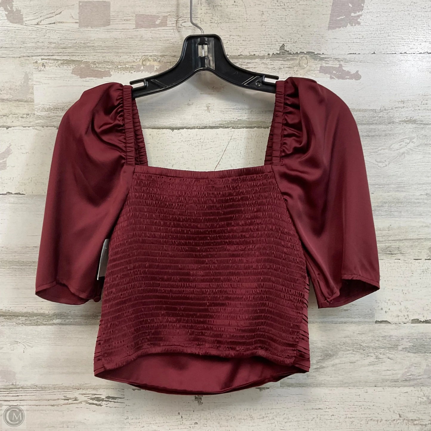 Top Short Sleeve By Express In Red, Size: S