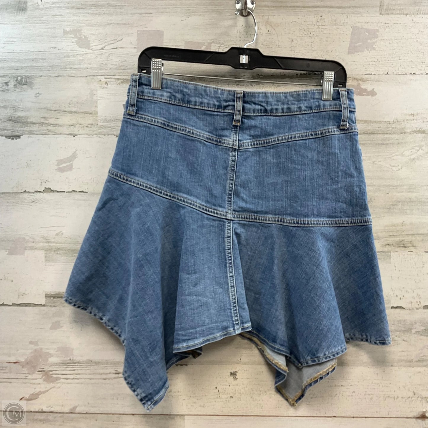 Skirt Mini & Short By Free People In Blue Denim, Size: 8