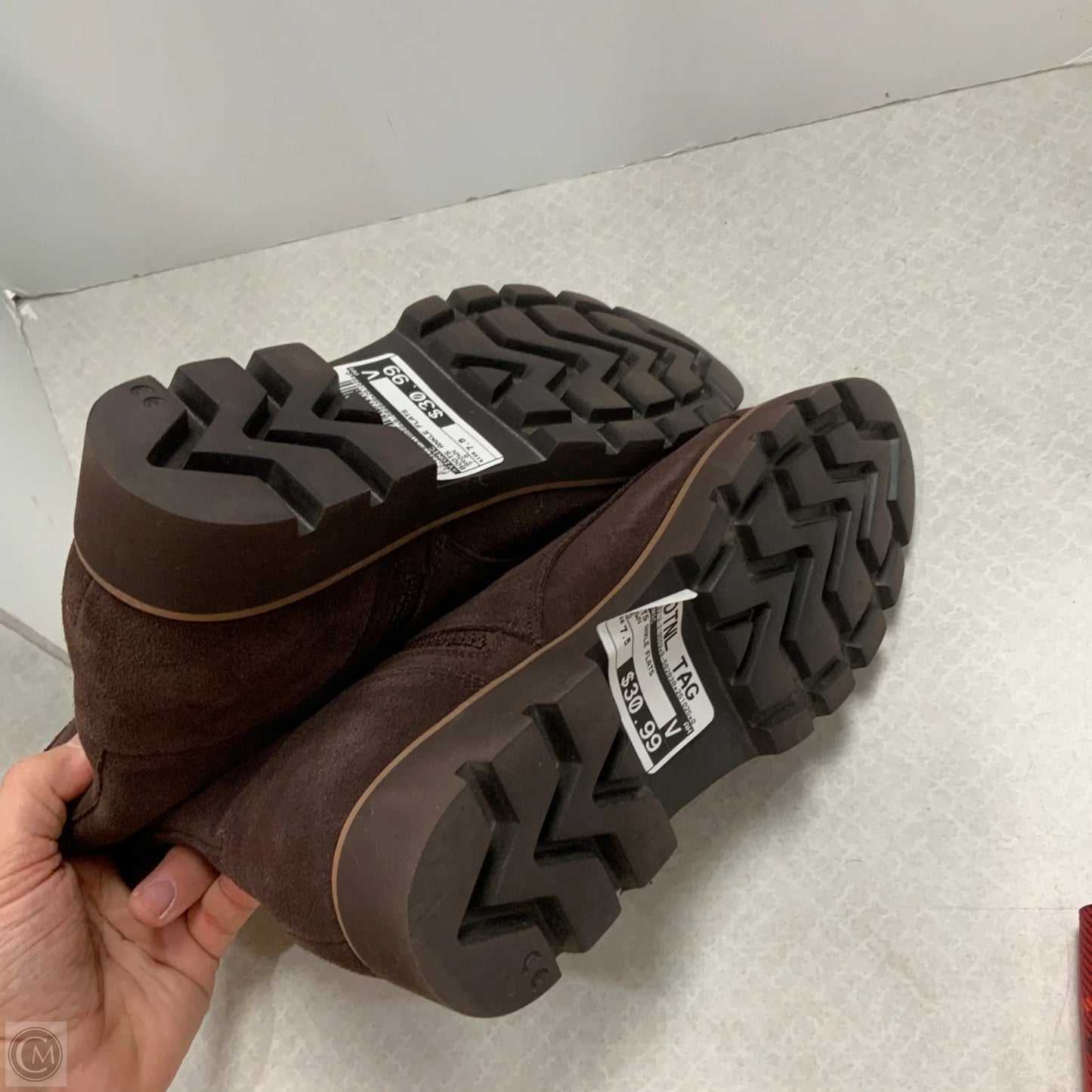 Boots Ankle Flats By Vionic In Brown, Size: 7.5