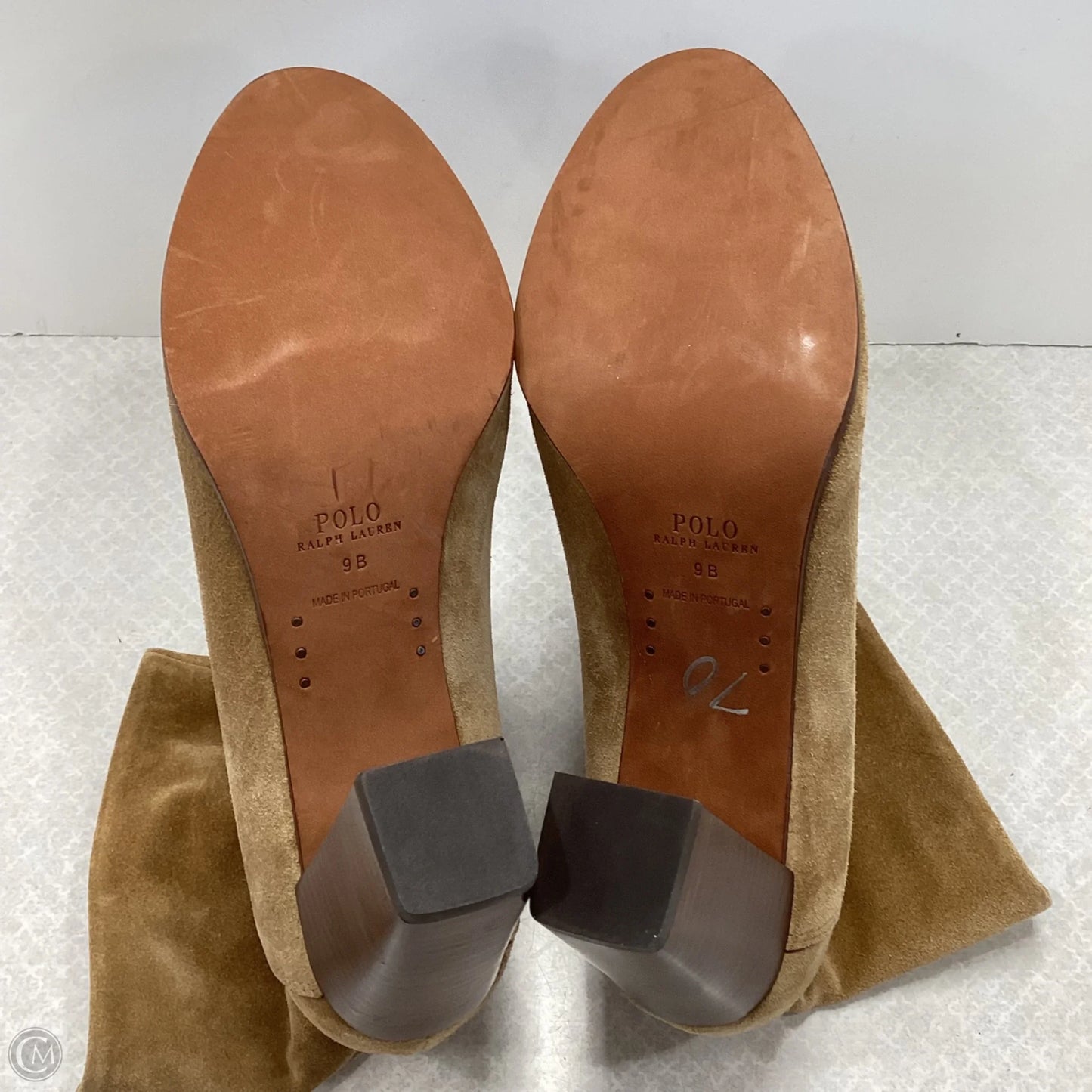 Boots Ankle Heels By Polo Ralph Lauren In Brown, Size: 9