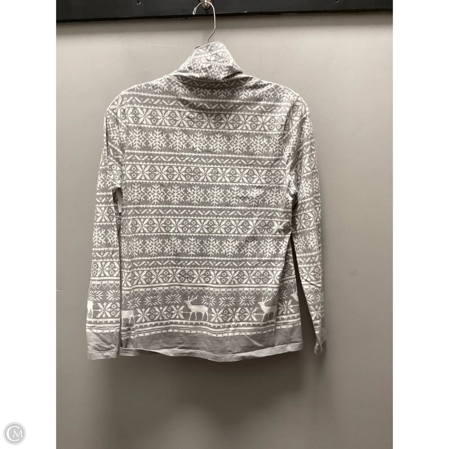 Top Long Sleeve Basic By Talbots In Grey, Size: Sp