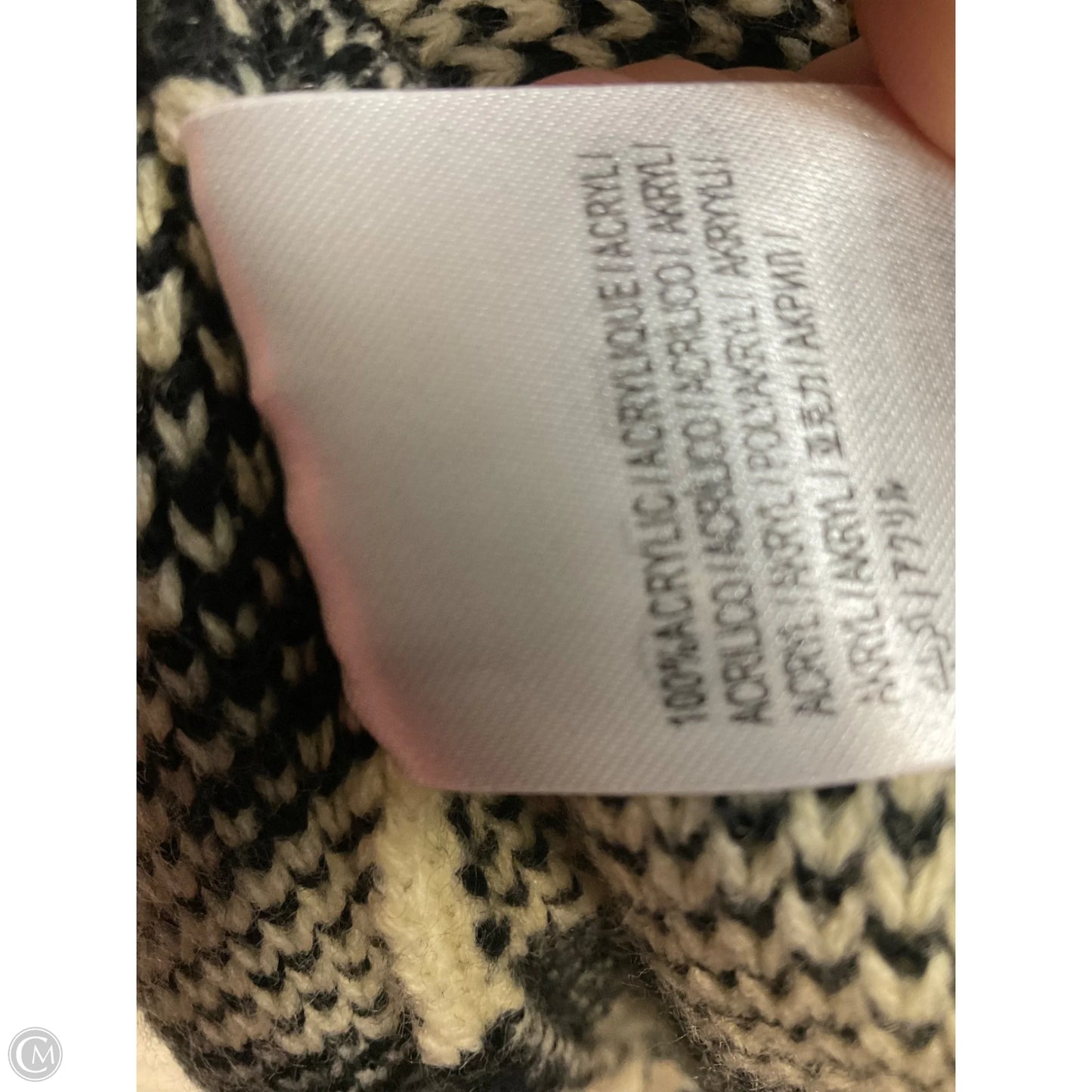 Dress Sweater By Farm Rio In Black, Size: S