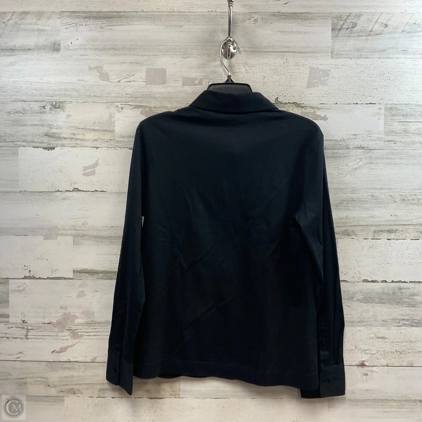 Top Long Sleeve By Banana Republic In Black, Size: M