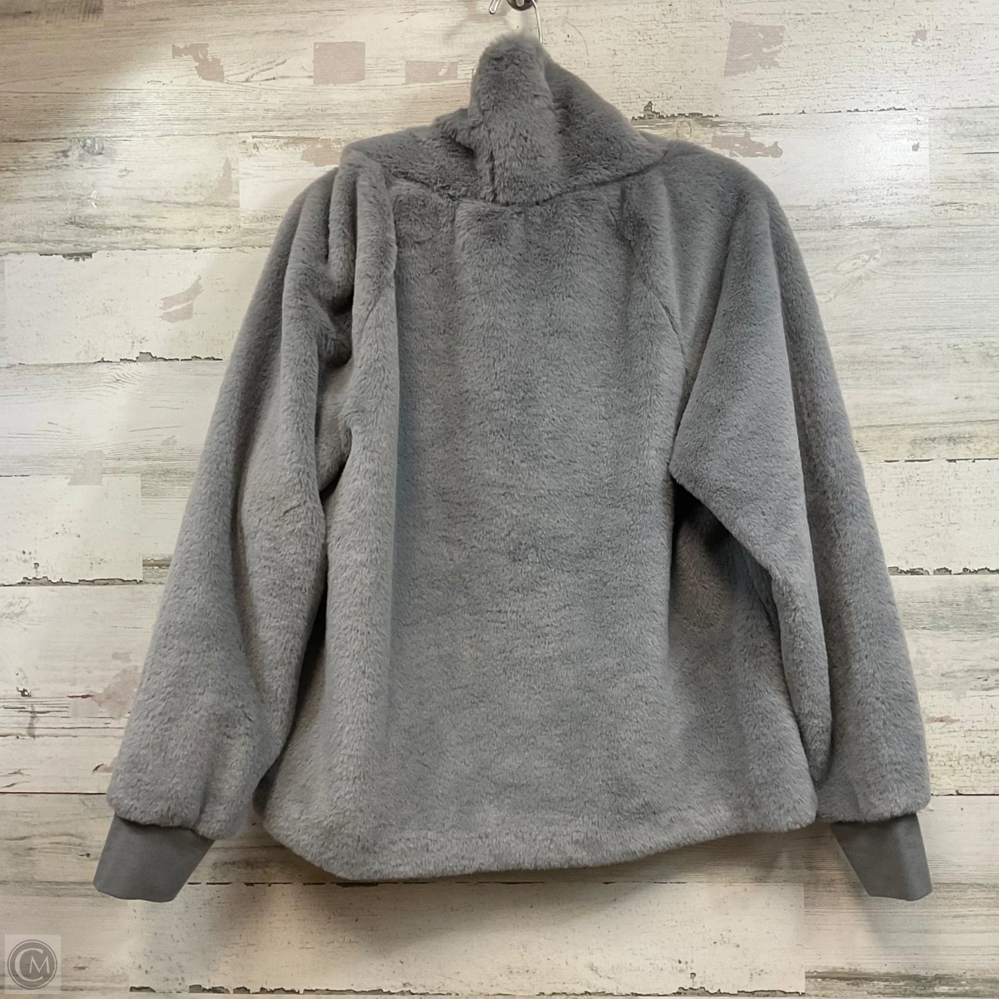 Top Long Sleeve By Ann Taylor In Grey, Size: M
