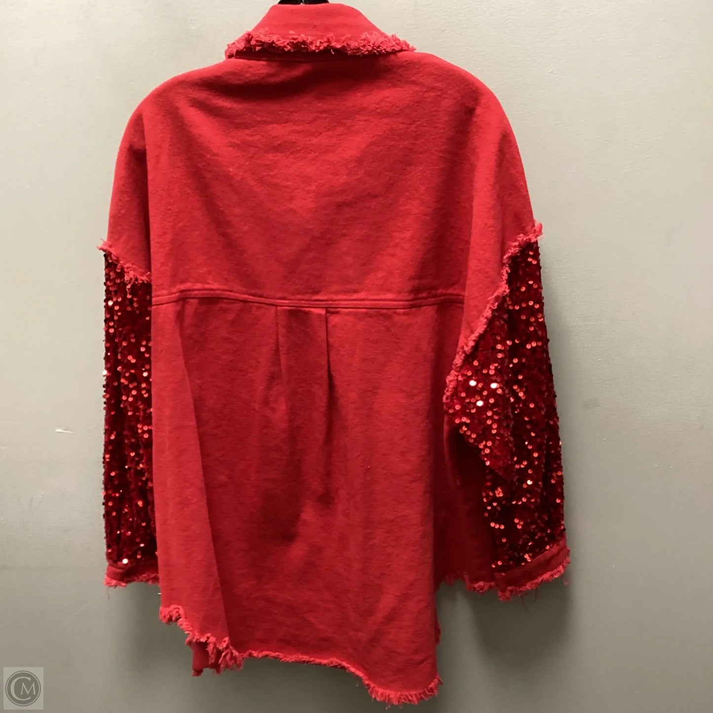 Jacket Shirt By Fantastic Fawn In Red, Size: M
