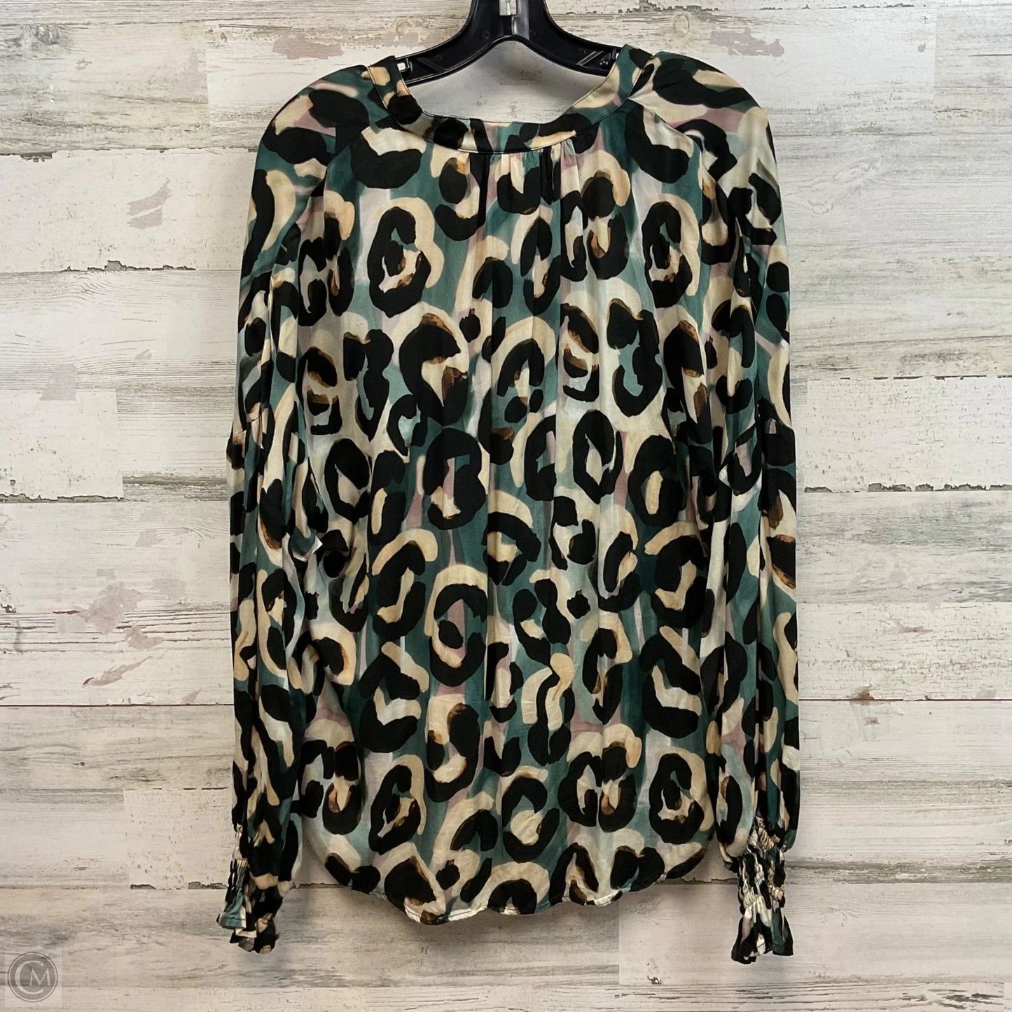 Top Long Sleeve By Finley In Animal Print, Size: M