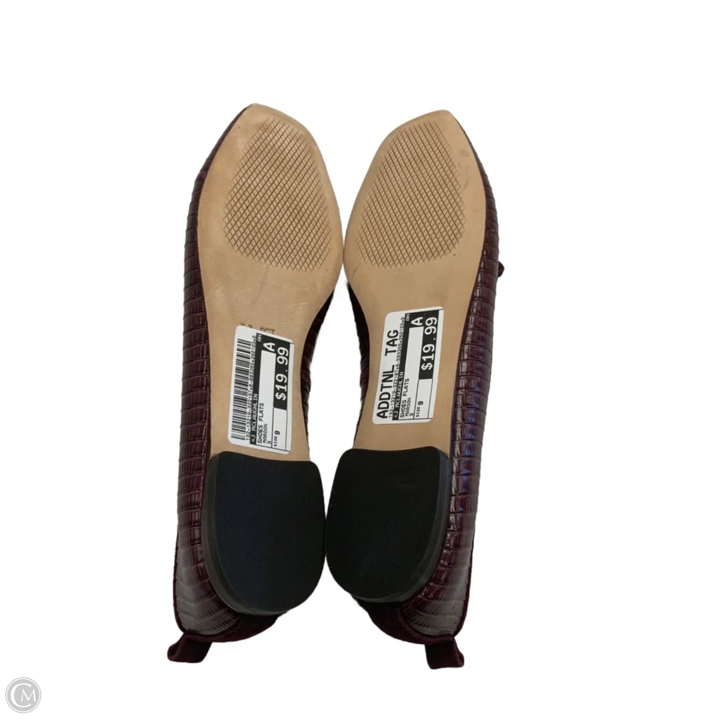 Shoes Flats By J Mclaughlin In Maroon, Size: 9