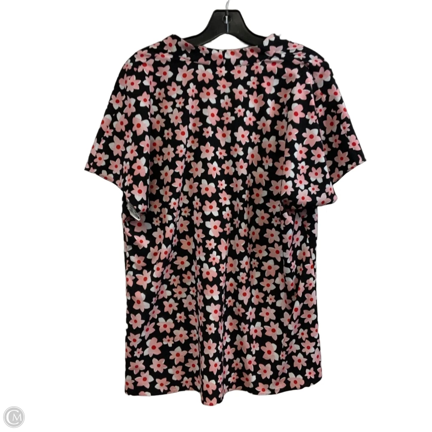 Top Short Sleeve By Cabi In Floral Print, Size: M