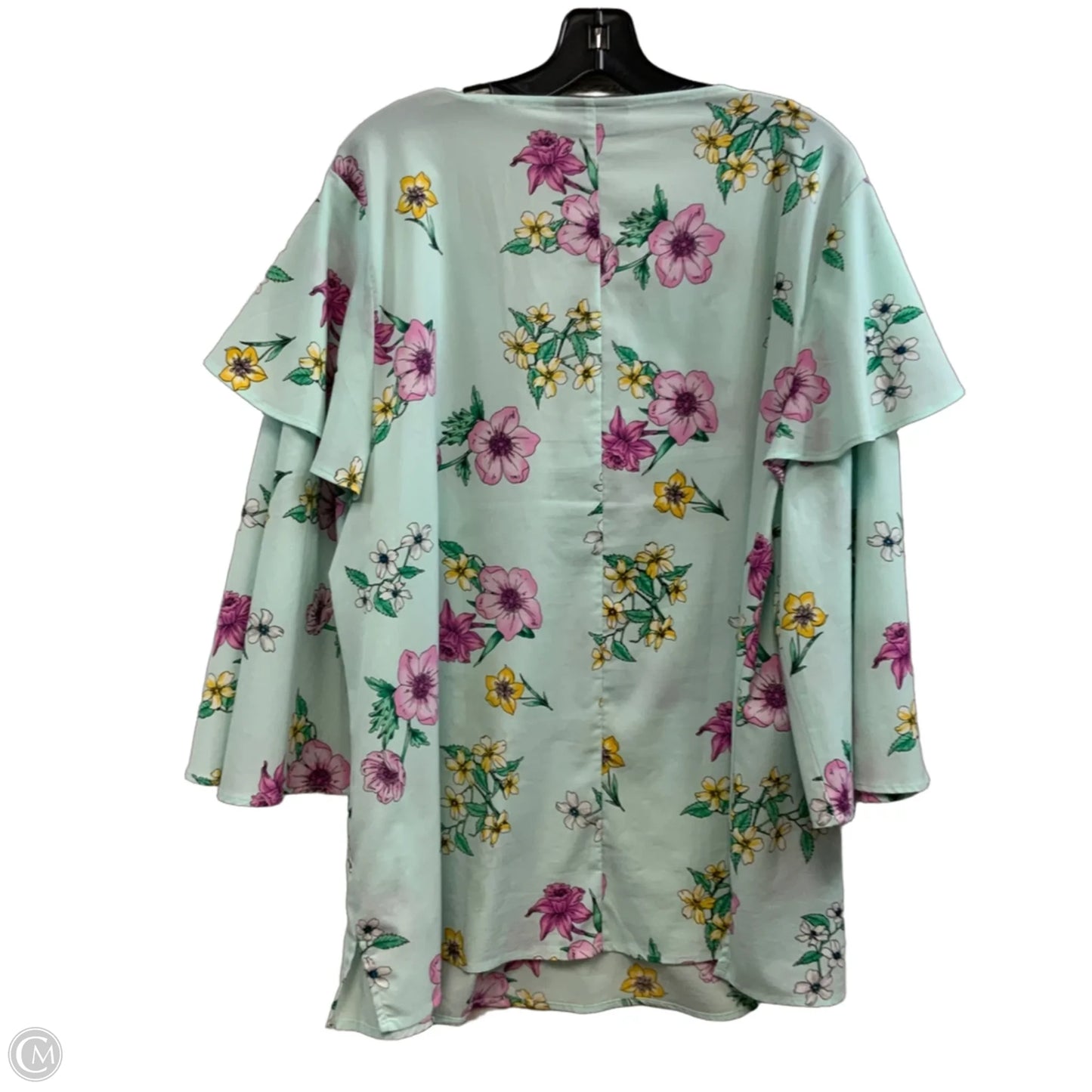 Top Long Sleeve By Lane Bryant In Green, Size: 2x