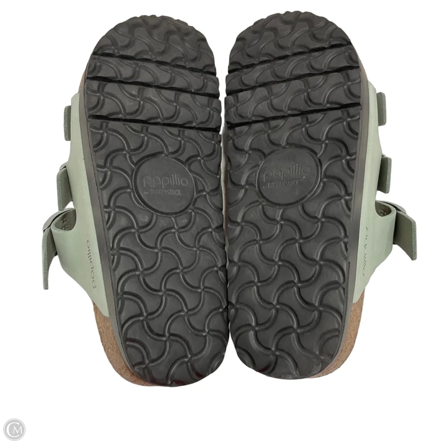 Sandals Flats By Birkenstock In Green, Size: 6