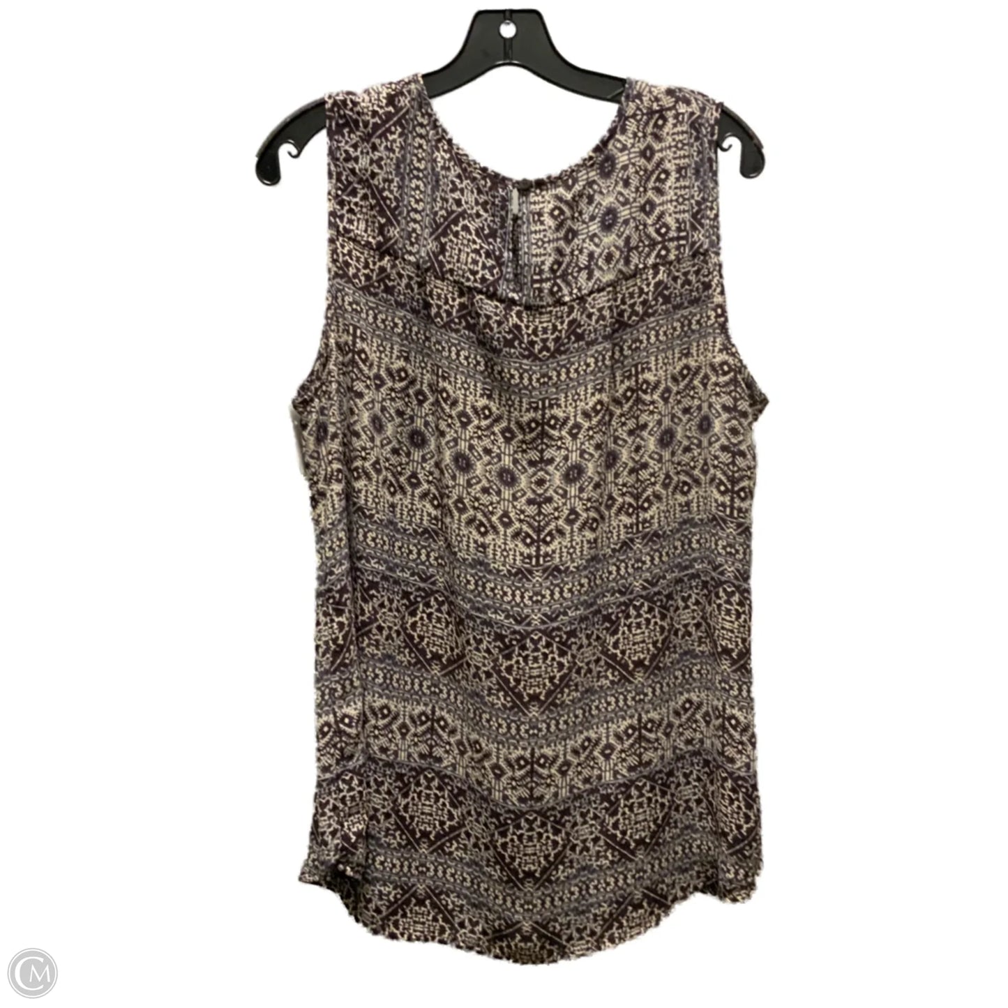 Blouse Sleeveless By Violet And Claire In Brown, Size: 1x