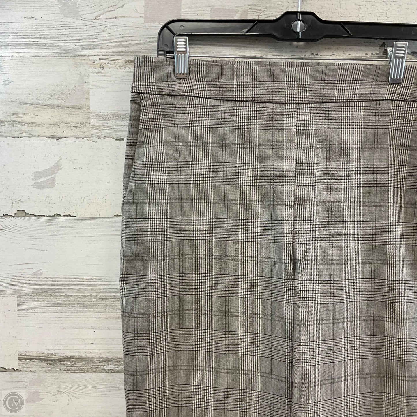 Pants Cropped By Hilary Radley In Black & Cream, Size: M