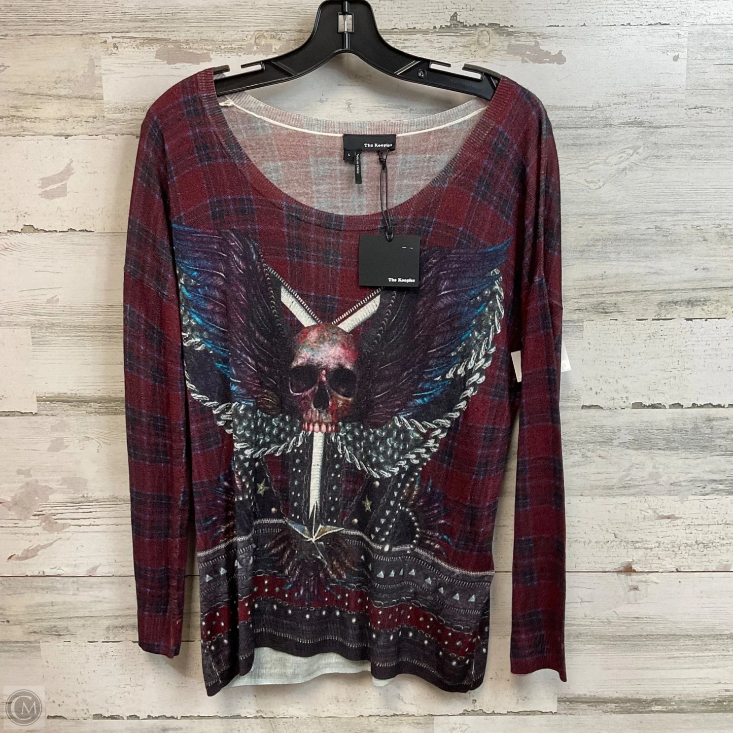 Sweater By The Kooples In Maroon, Size: L