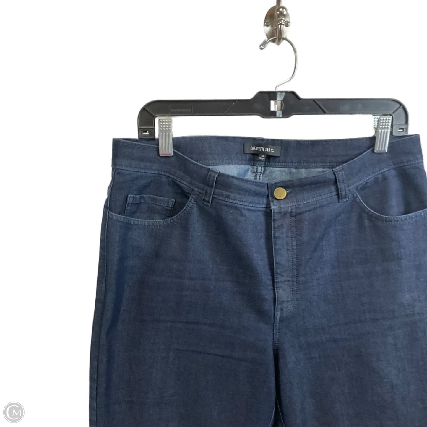 Jeans Designer By Lafayette 148 In Blue Denim, Size: 12