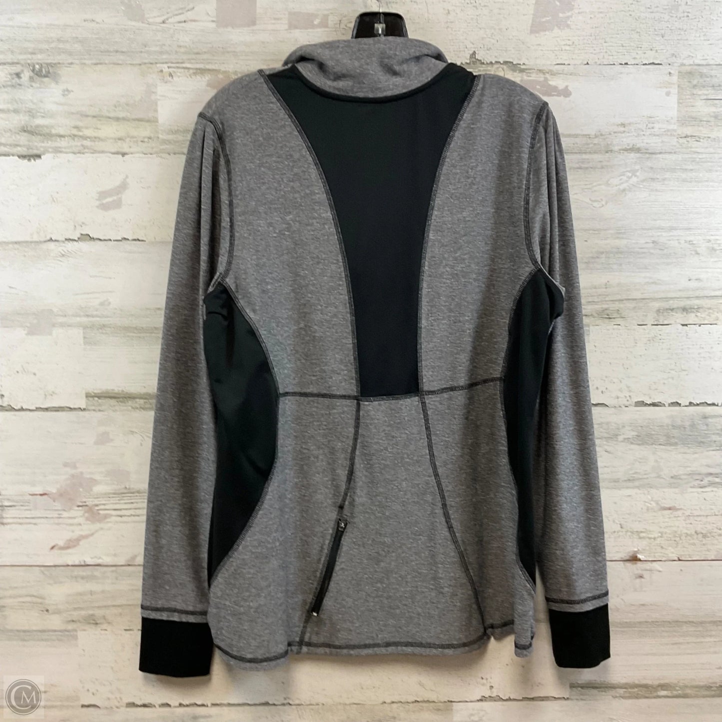 Athletic Top Long Sleeve Collar By C9 By Champion In Grey, Size: Xl