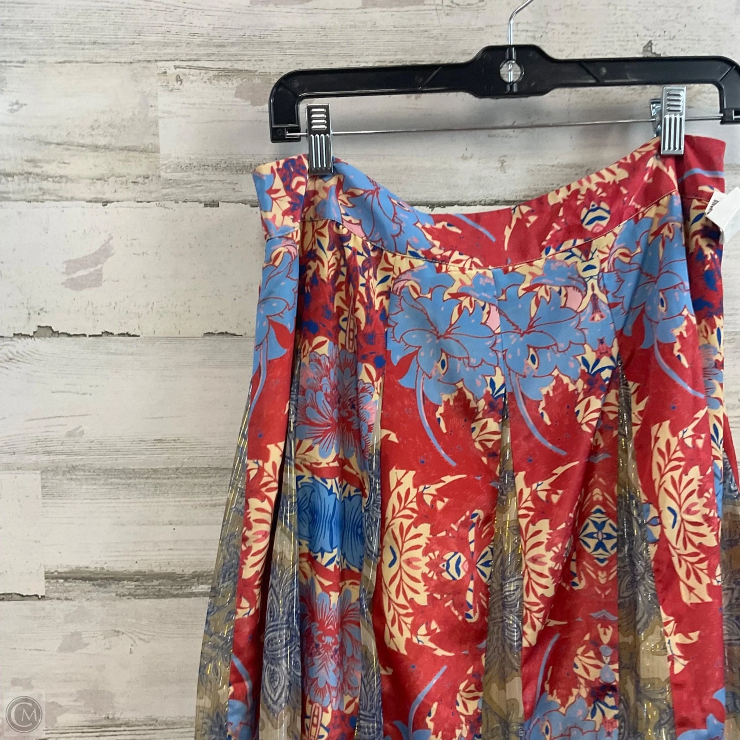 Skirt Maxi By HEMANT & NANDITA In Blue & Red, Size: M