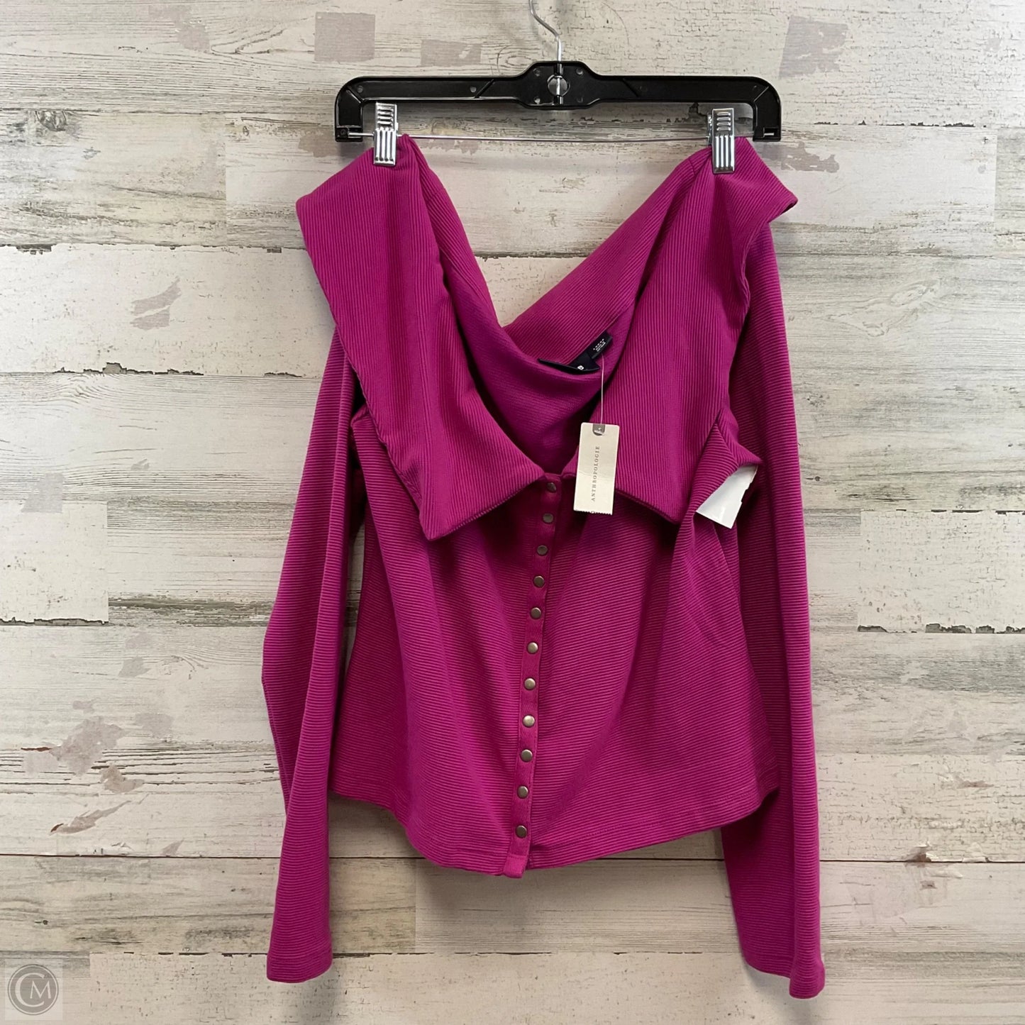 Top Long Sleeve By Maeve In Purple, Size: L