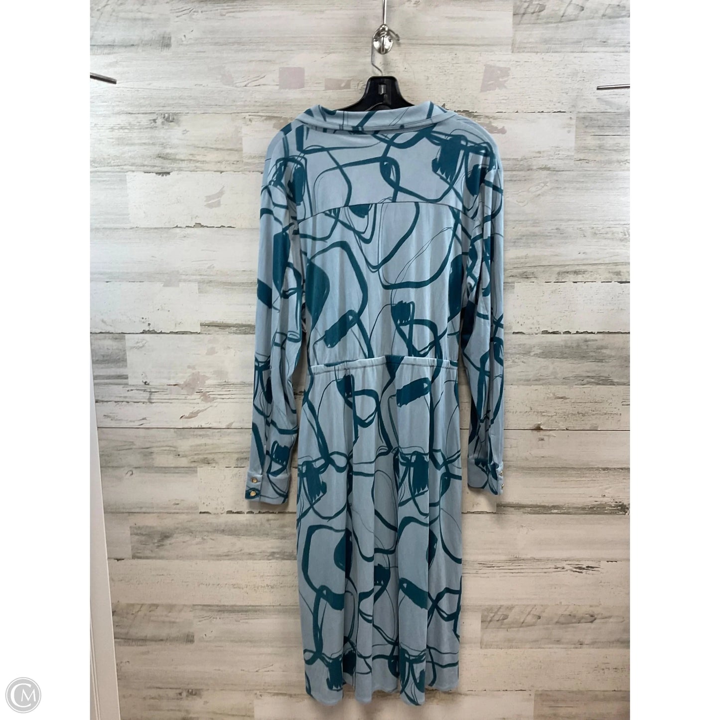 Dress Casual Maxi By C Wonder In Blue, Size: 1x