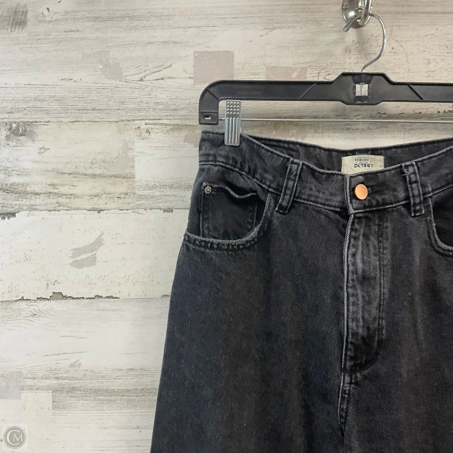Jeans Wide Leg By Dl1961 In Black Denim, Size: 4