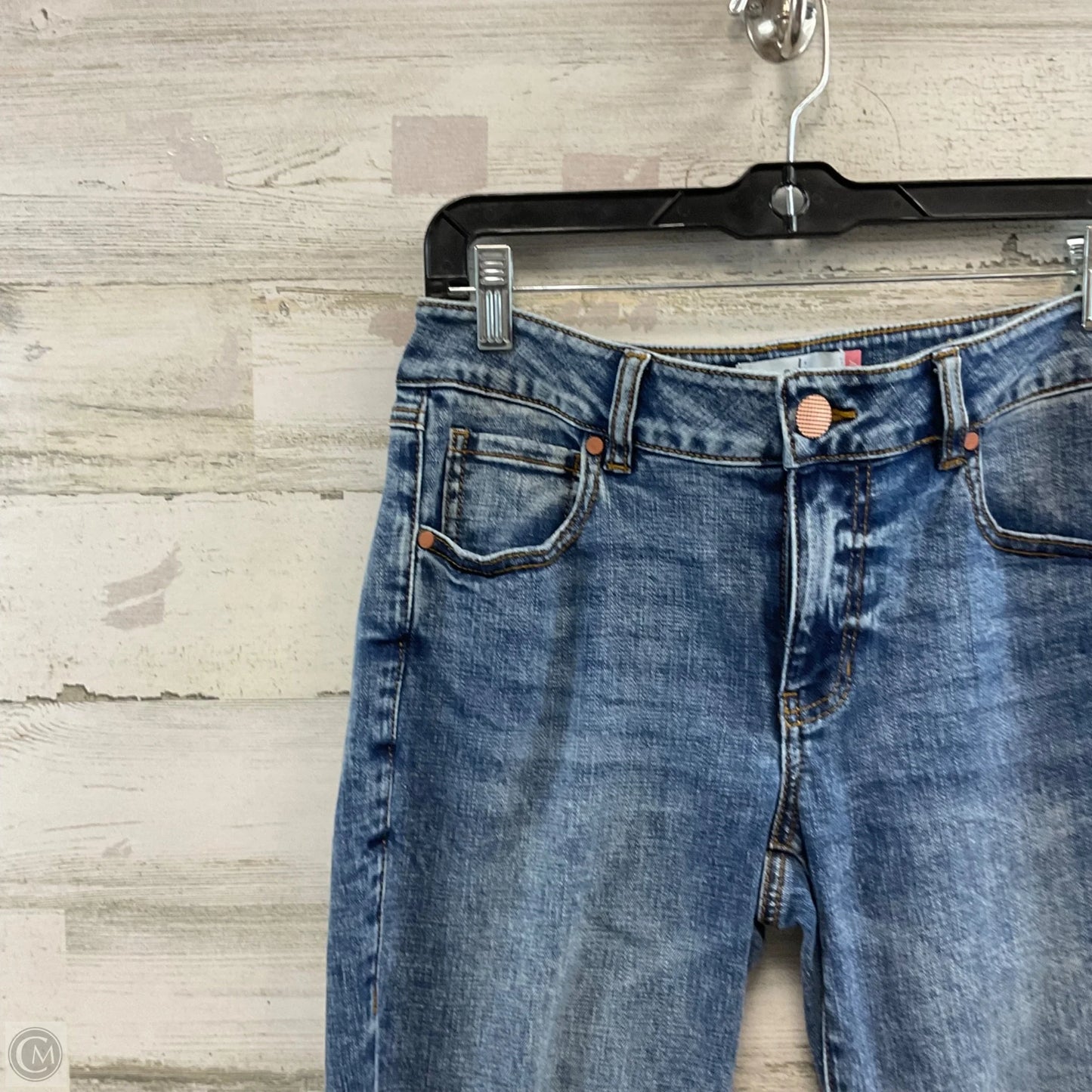 Jeans Skinny By Cabi In Blue Denim, Size: 6