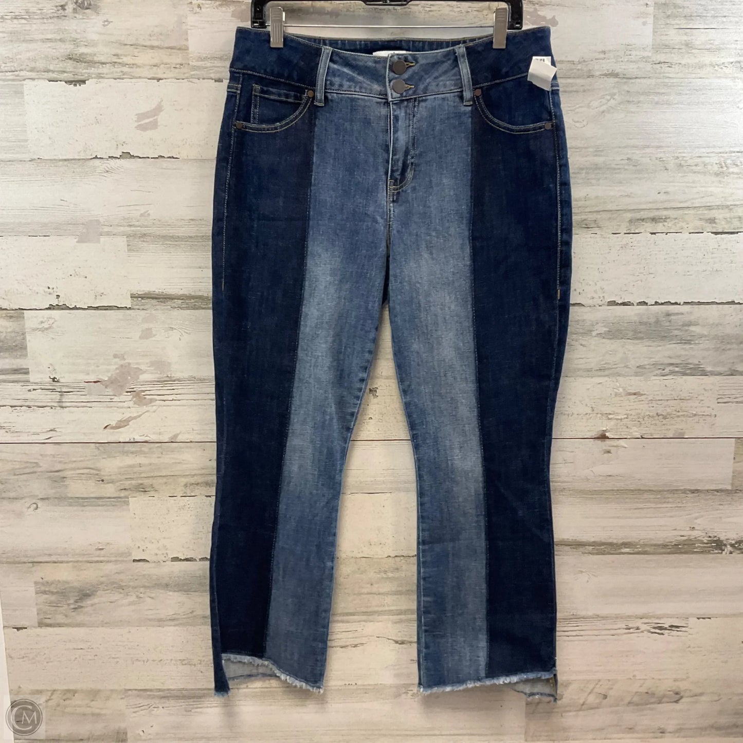 Jeans Cropped By Cabi In Blue Denim, Size: 10