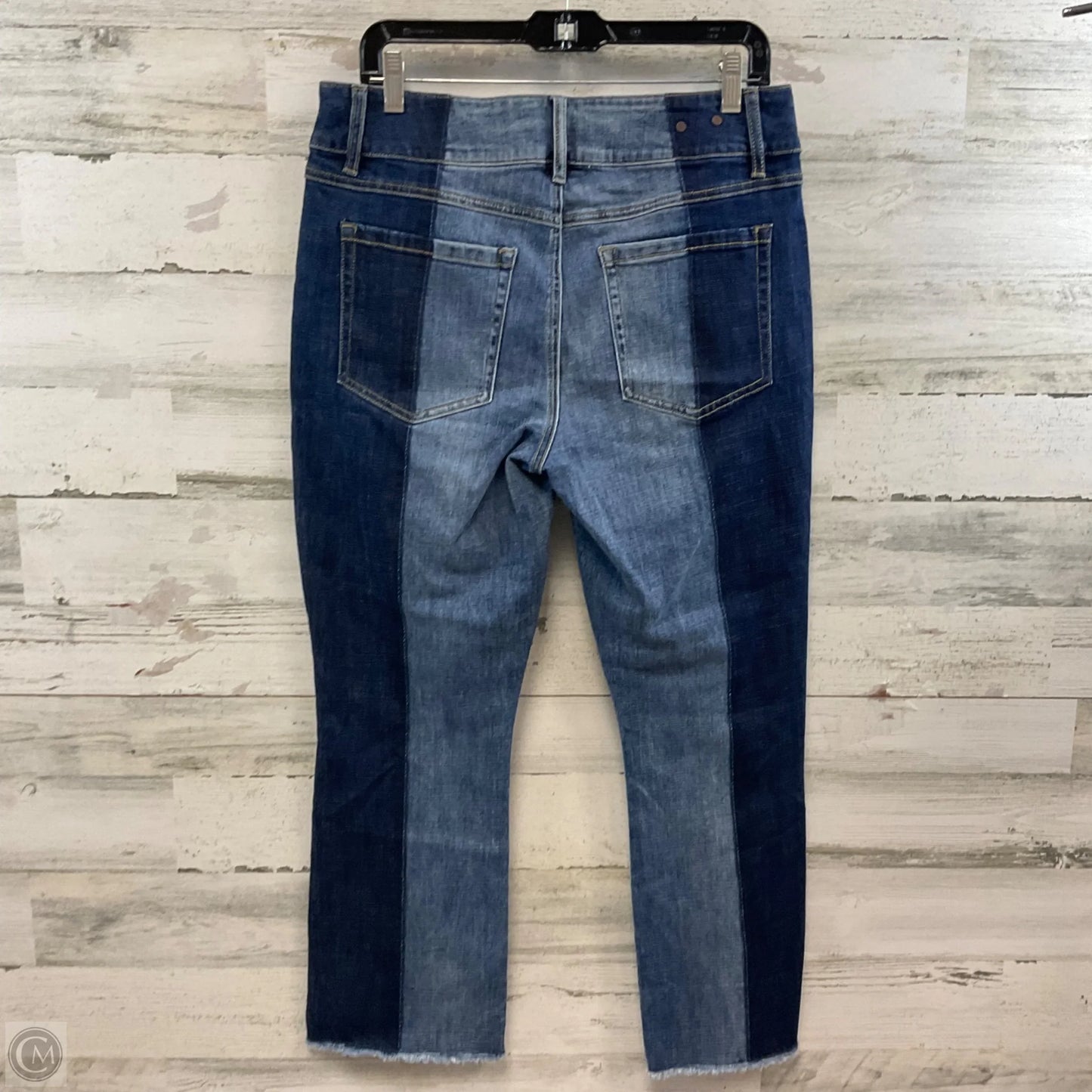 Jeans Cropped By Cabi In Blue Denim, Size: 10